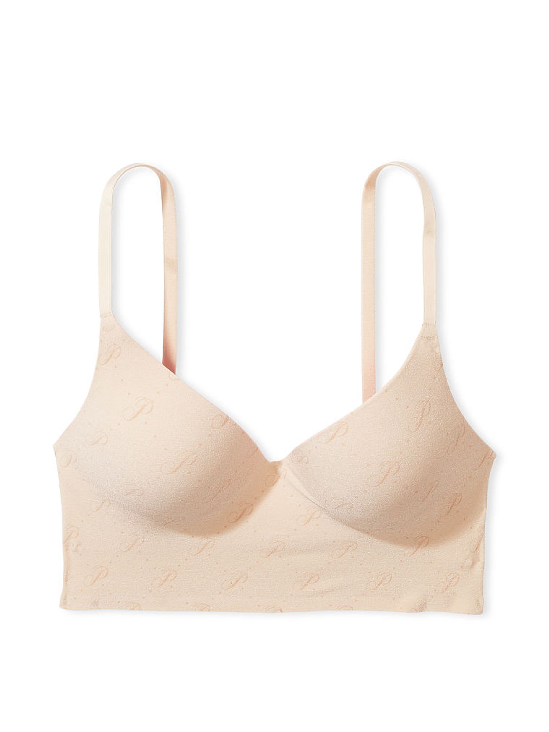 Marzipan Nude Script Non Wired Push Up Lounge Bralette - Image 3 of 3