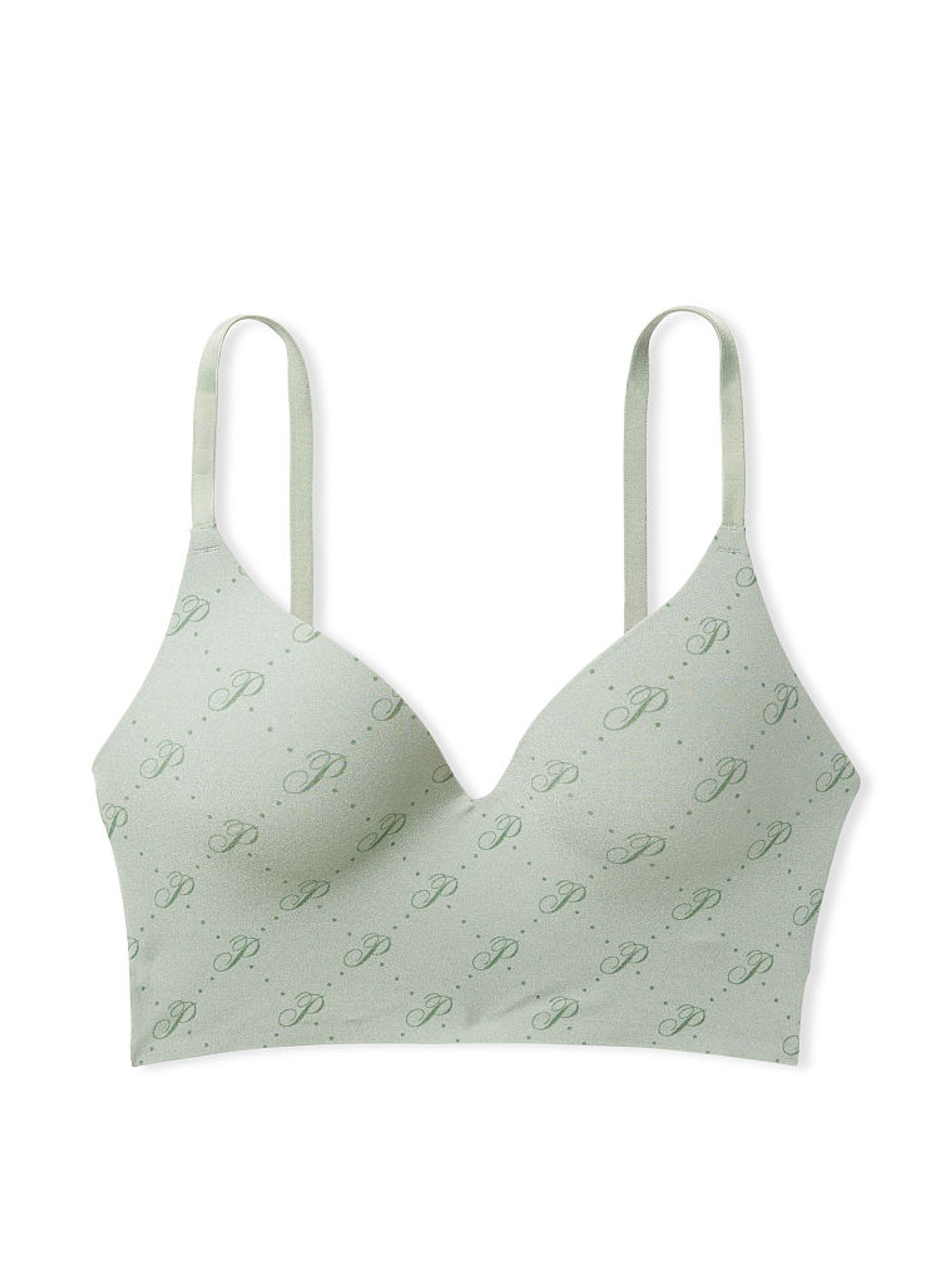 Iceberg Green Script Non Wired Push Up Lounge Bralette - Image 4 of 4