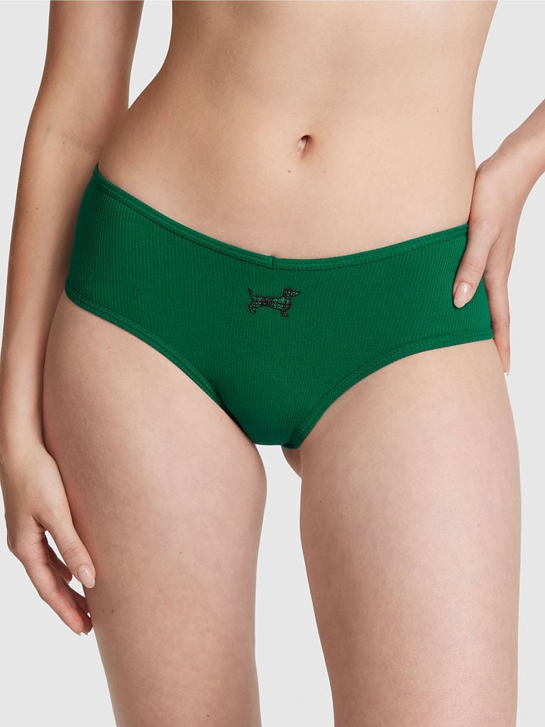 Garnet Green Dog Cheeky Cotton Knickers - Image 1 of 1