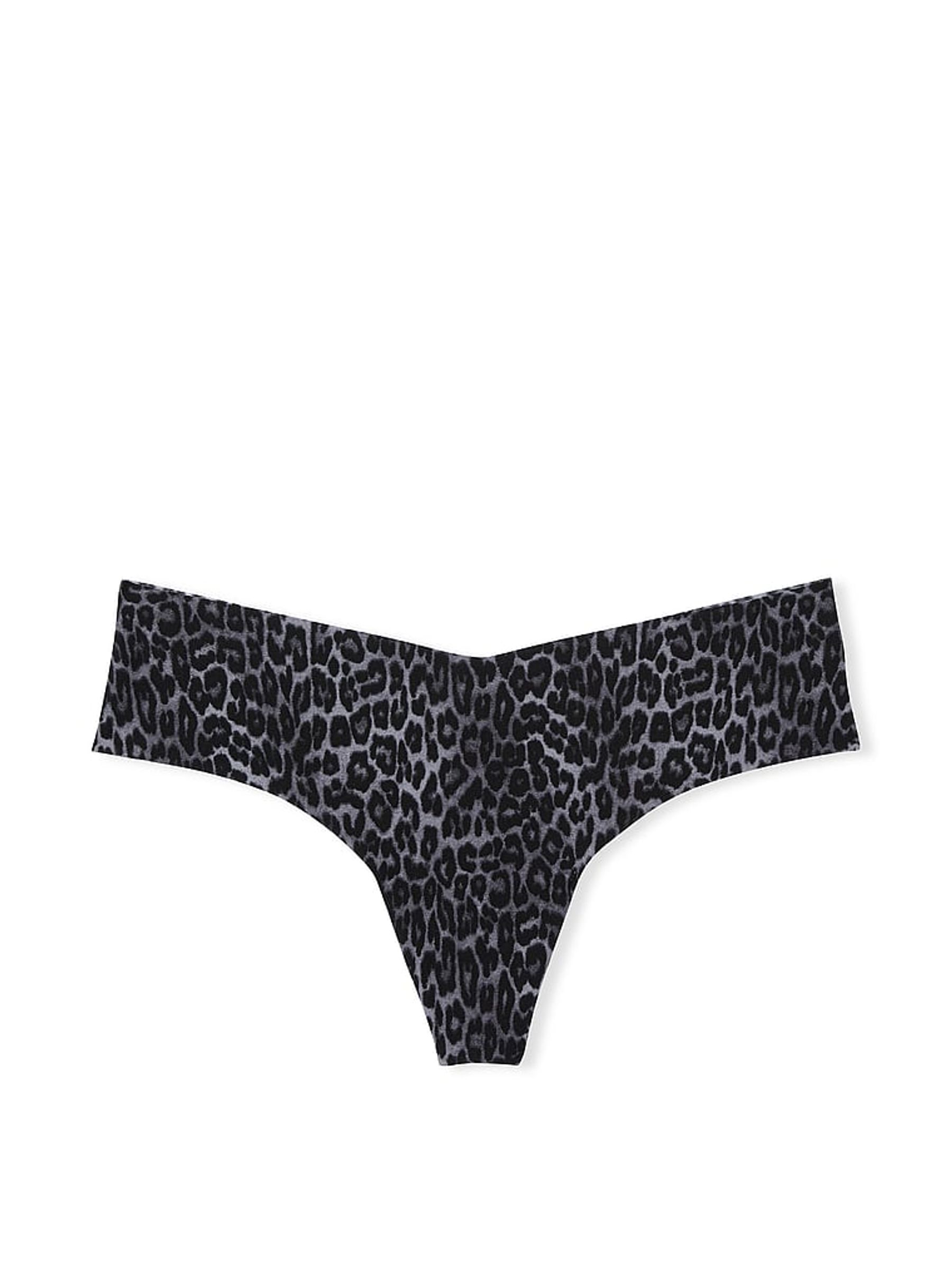 Black Basic Instincts Animal Smooth Thong Knickers - Image 3 of 3