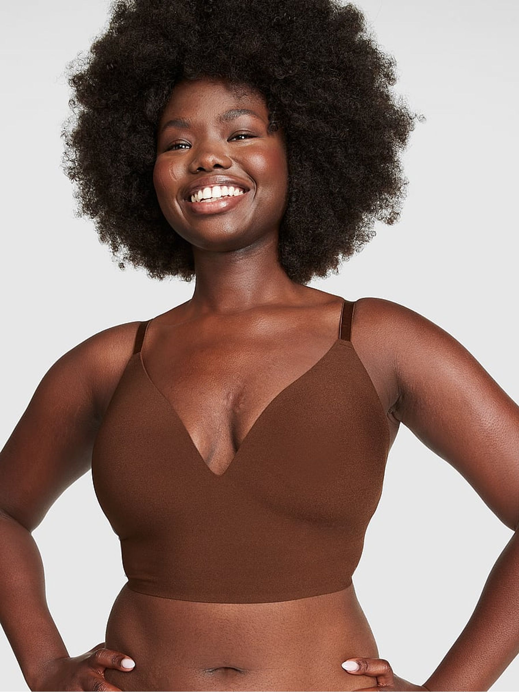 Ganache Nude Non Wired Push Up Lounge Bralette - Image 3 of 4