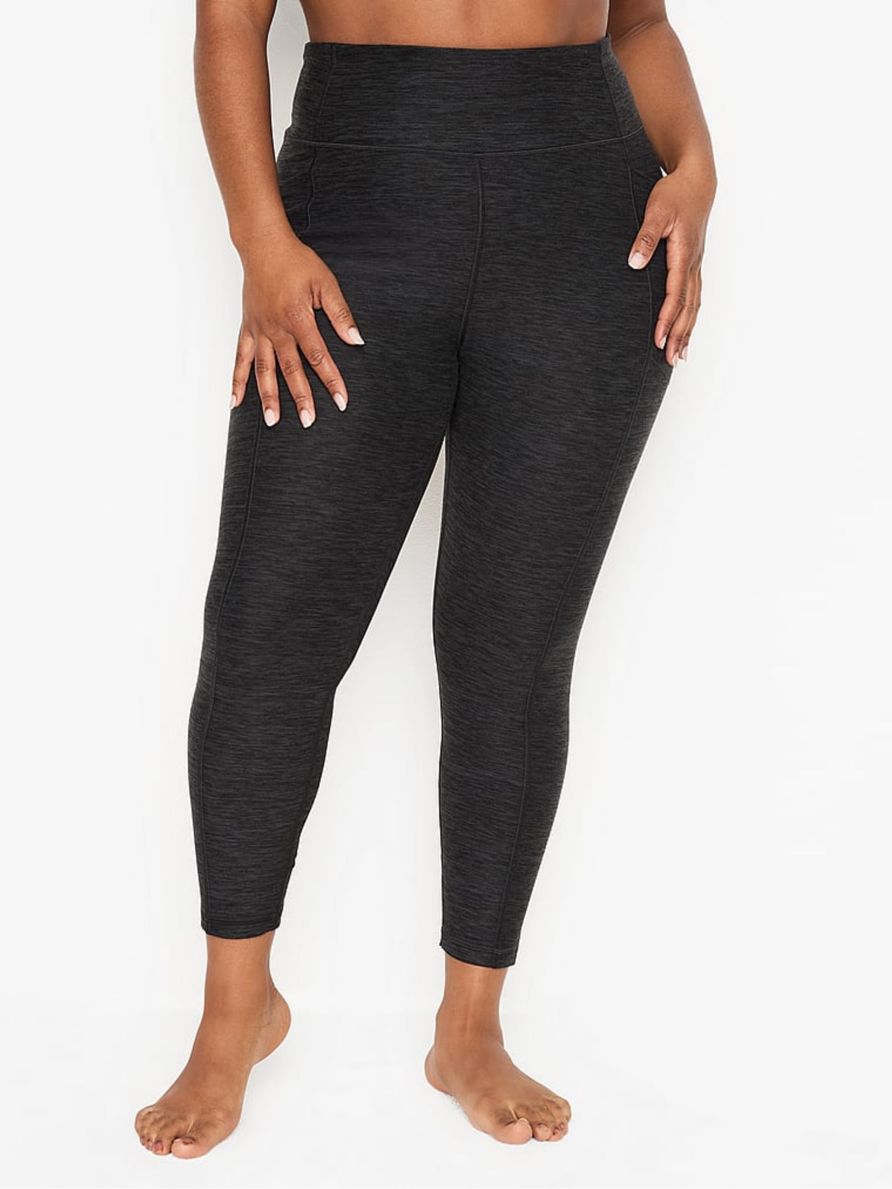 Black Grey Onyx Heather High Waist Legging - Image 1 of 4