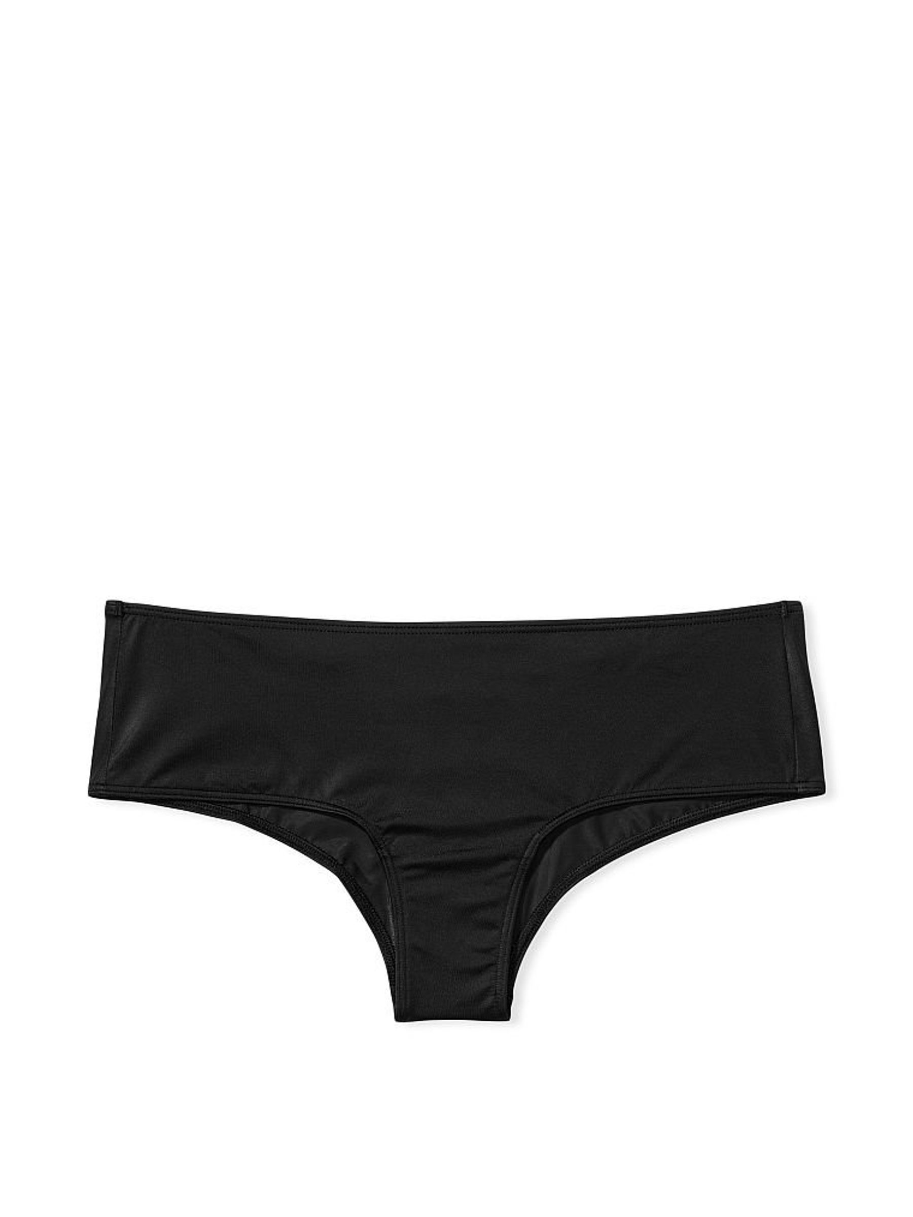 Black Subtle Shine Cage Back Cheeky Panty - Image 3 of 5