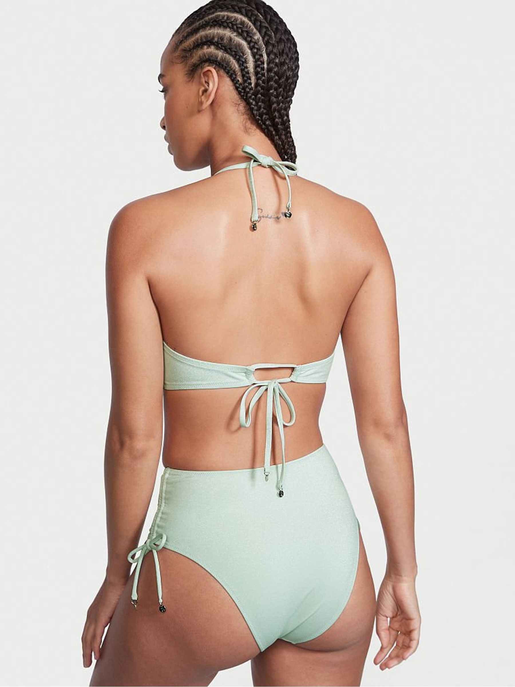 Winter Ice Blue Ice Queen High Waist Cheeky Swim Bikini Bottom - Image 2 of 3