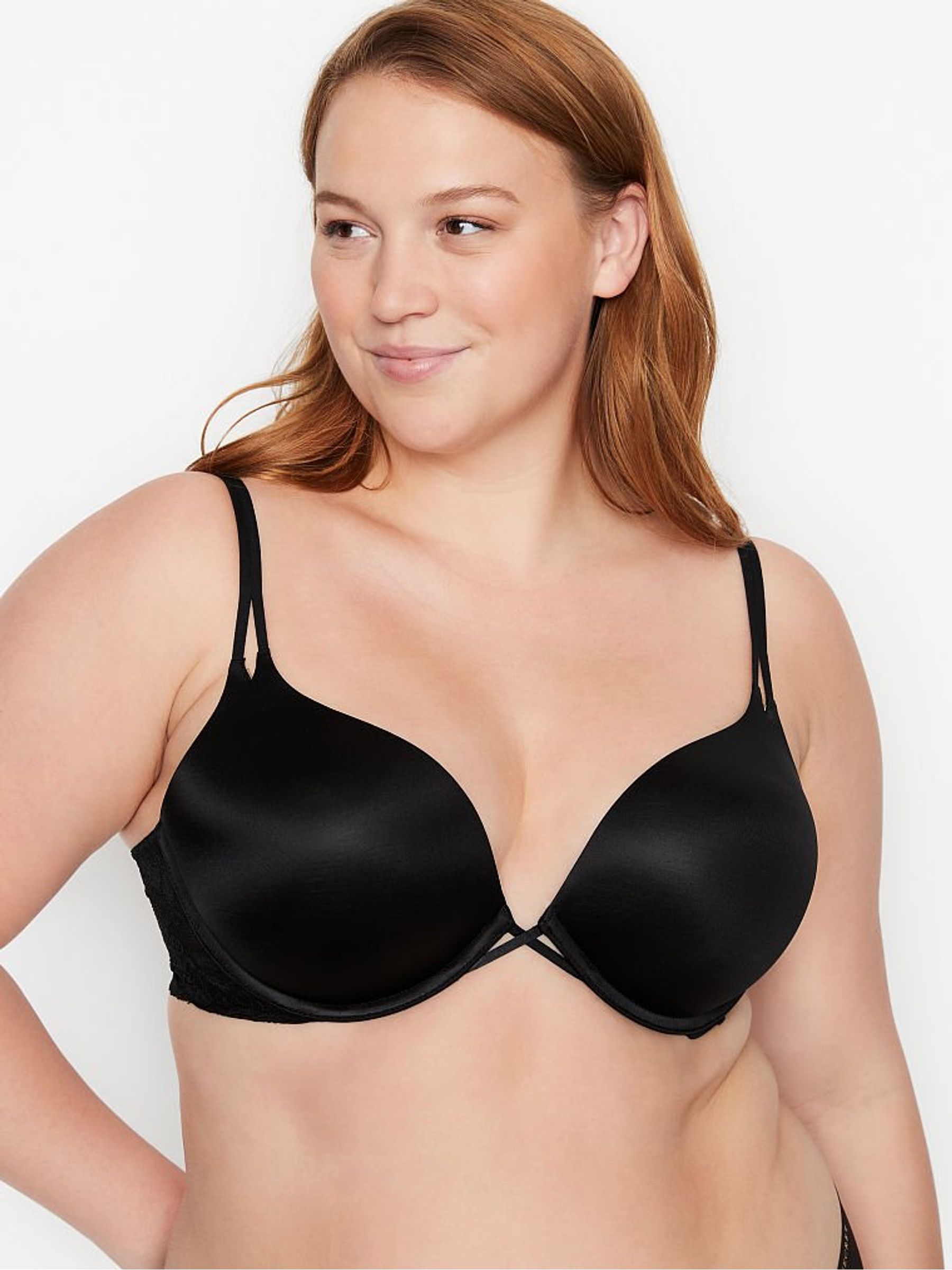 Black Bombshell Addcups Lace Wing PushUp Bra - Image 1 of 2
