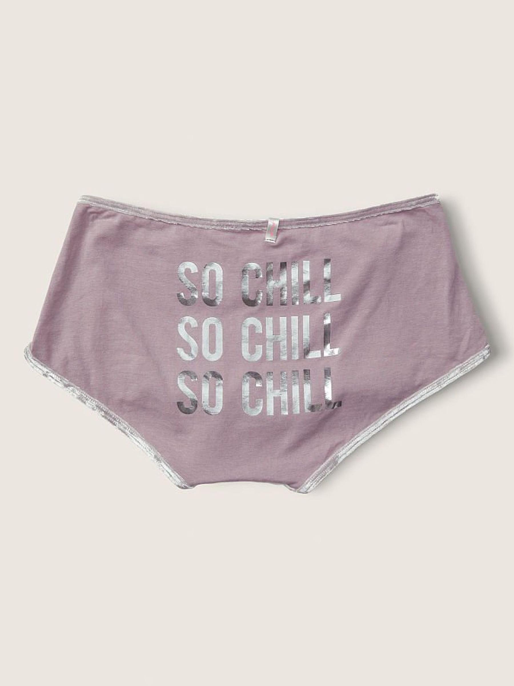 Heather Silver Grey Cotton Short Knickers - Image 1 of 1