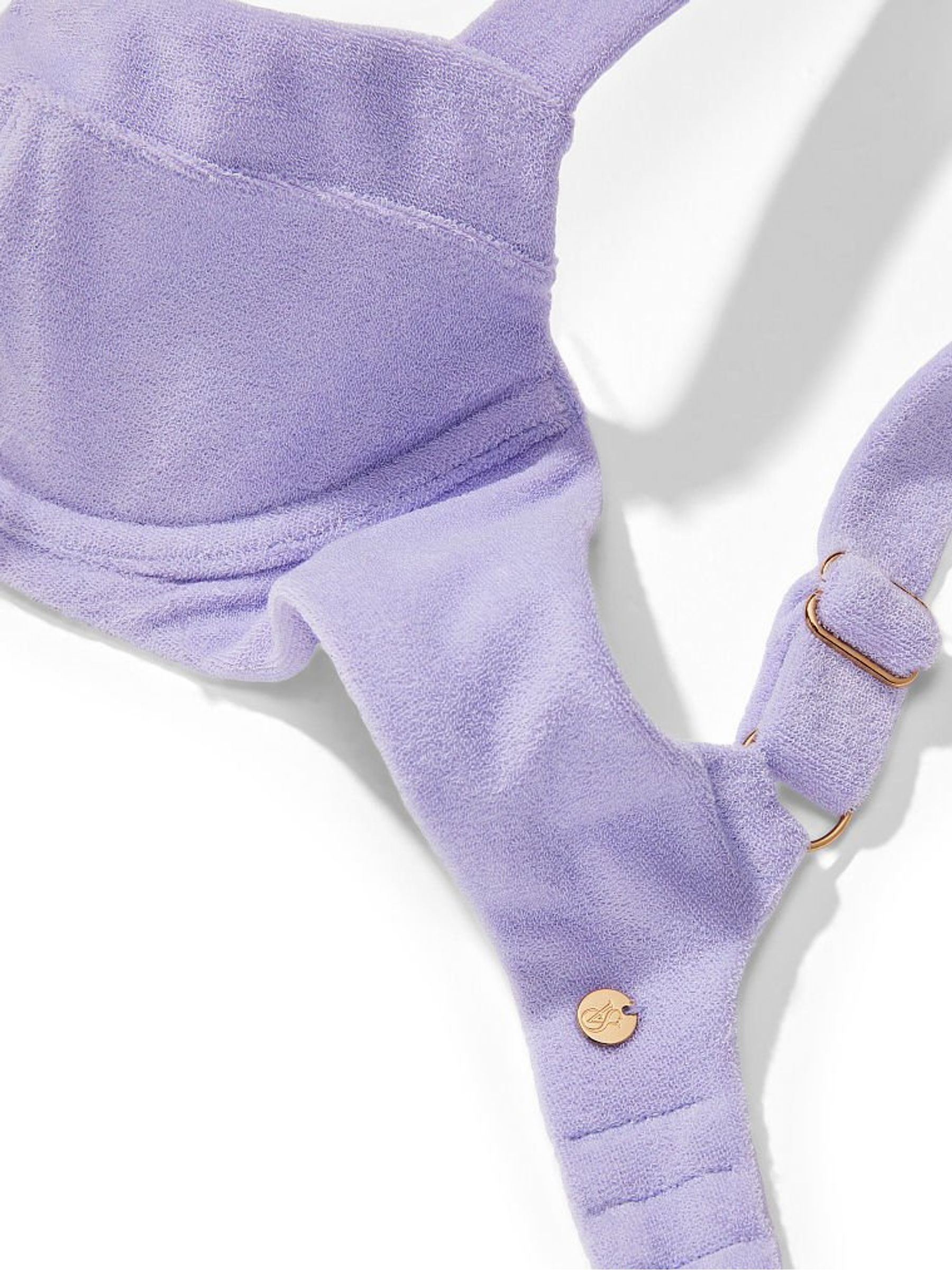 Precious Lavender Purple Essential Terry Wicked Swim Top - Image 4 of 4
