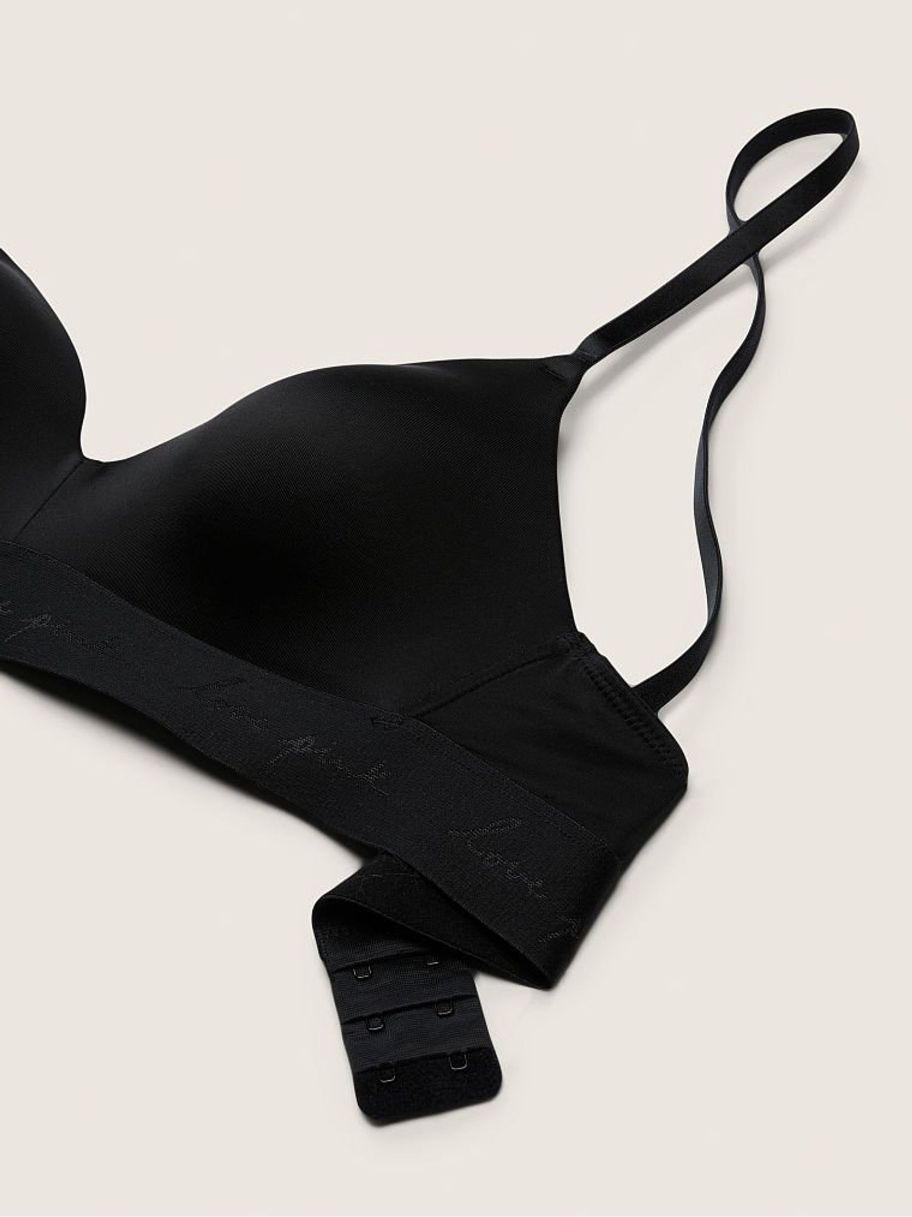 Pure Black Smooth Lightly Lined Non Wired T-Shirt Bra - Image 3 of 3