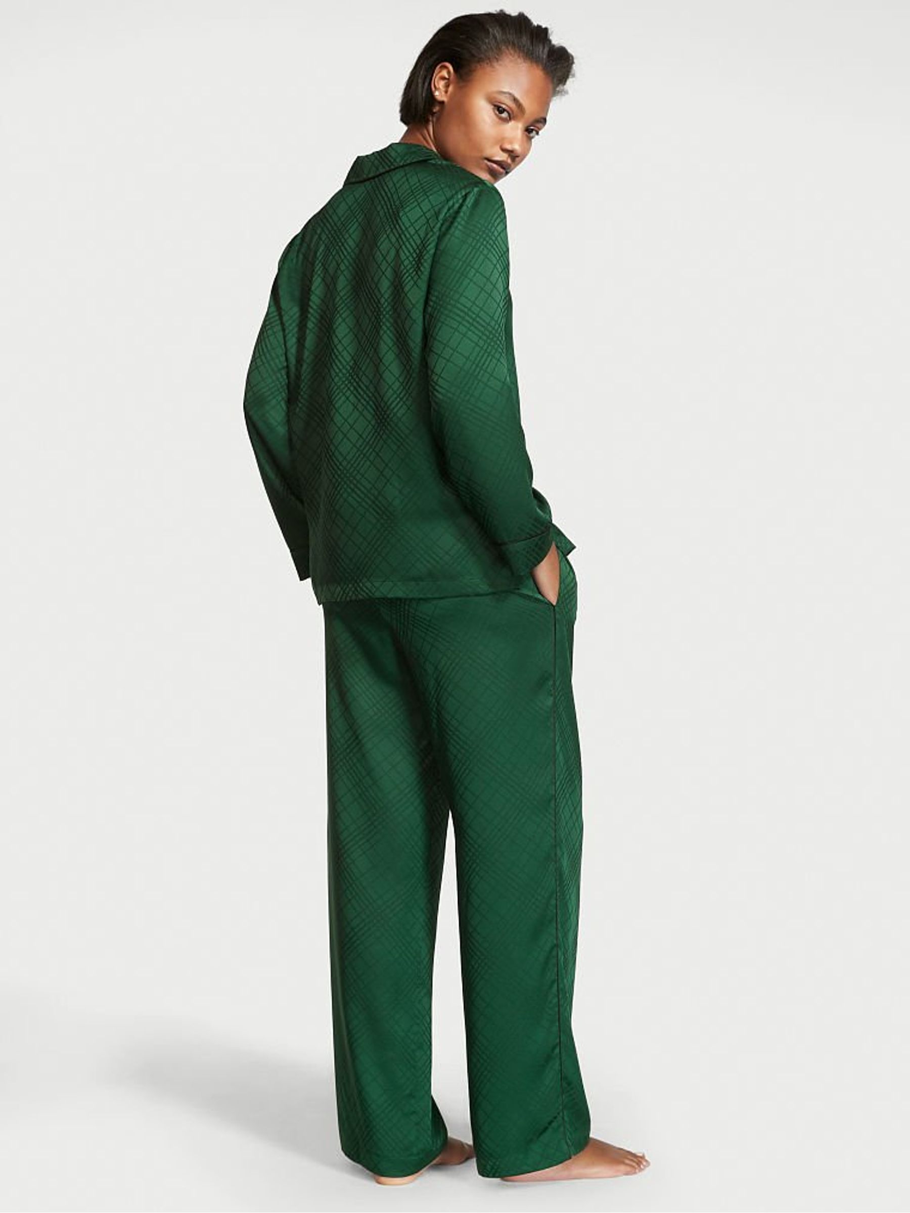 Envious Satin Long PJ Set - Image 2 of 4