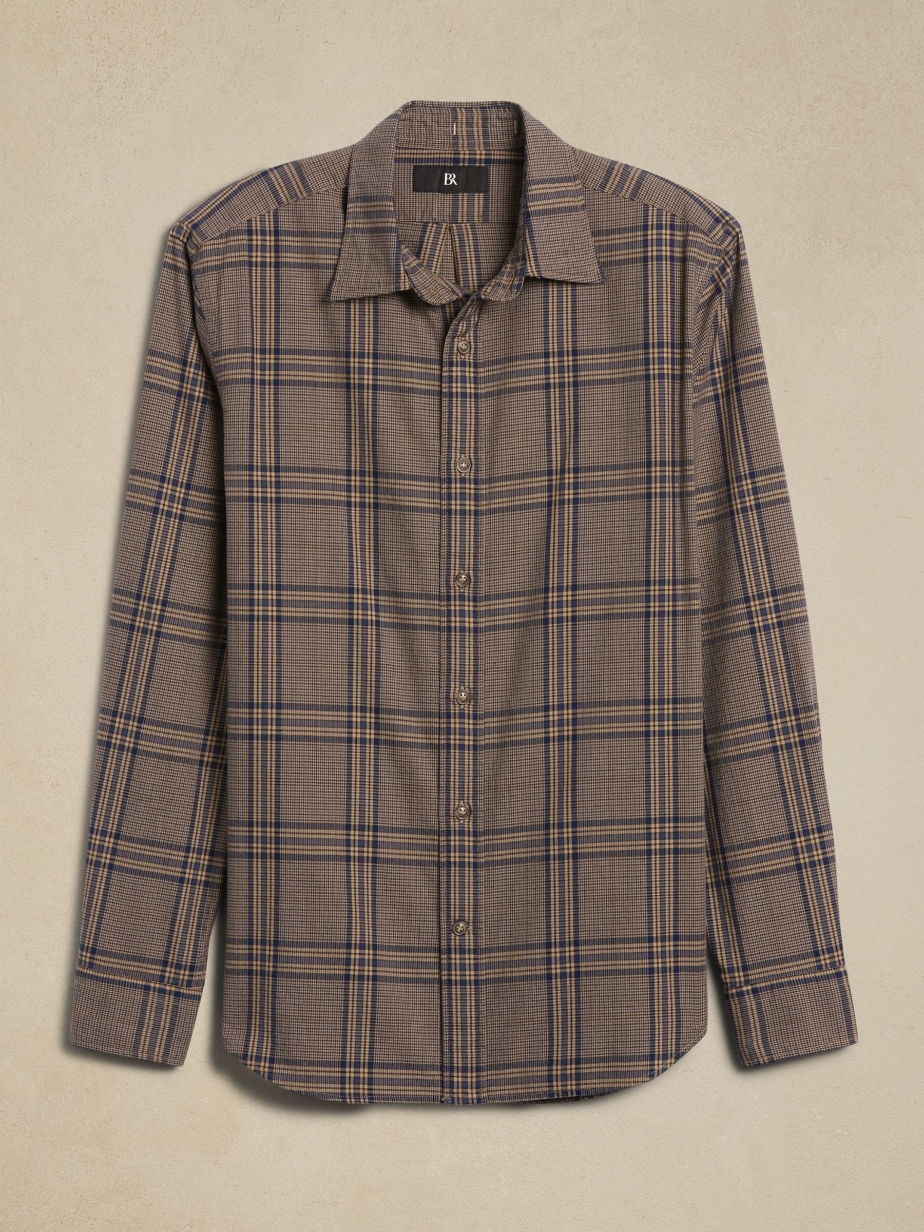 Banana Republic Brown Enzo Twill Shirt - Image 2 of 2