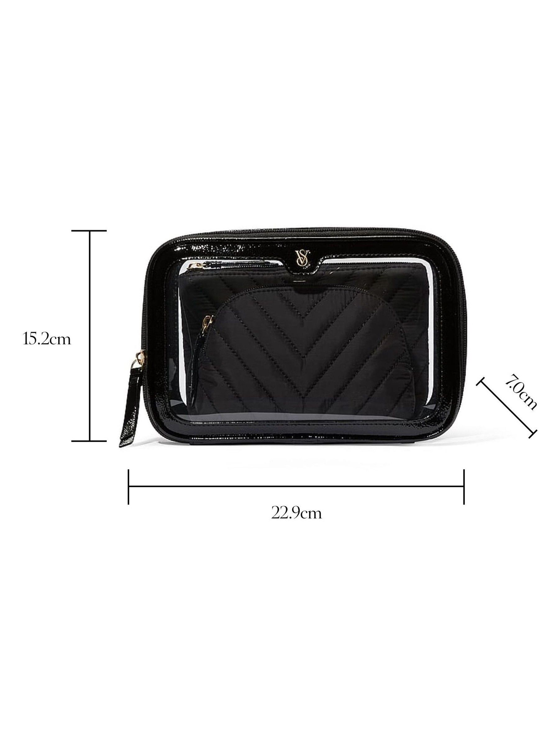 Black Travel Trio Makeup Bag - Image 5 of 5