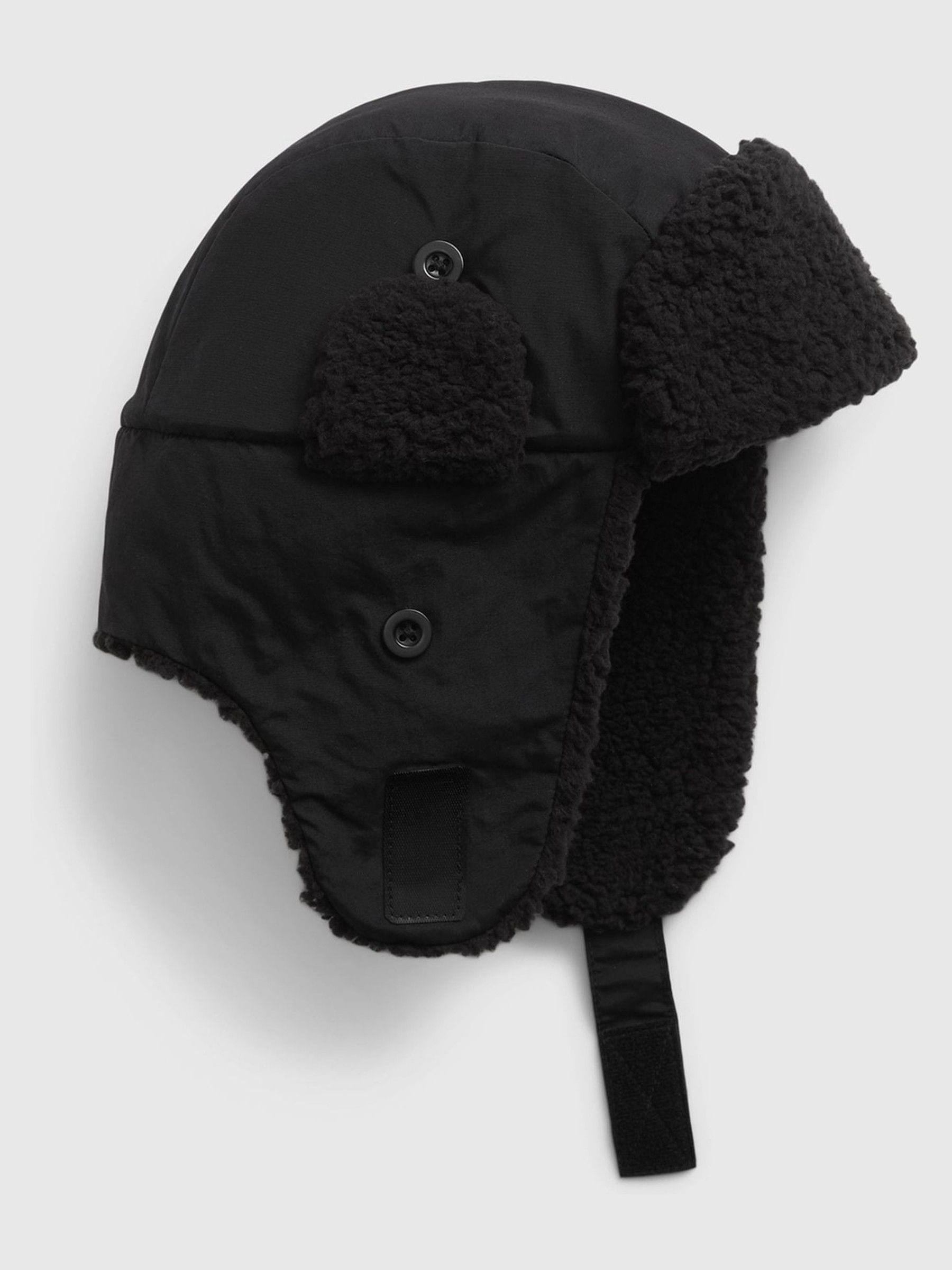 Black Toddlers Snow Trapper Hat - Image 1 of 1