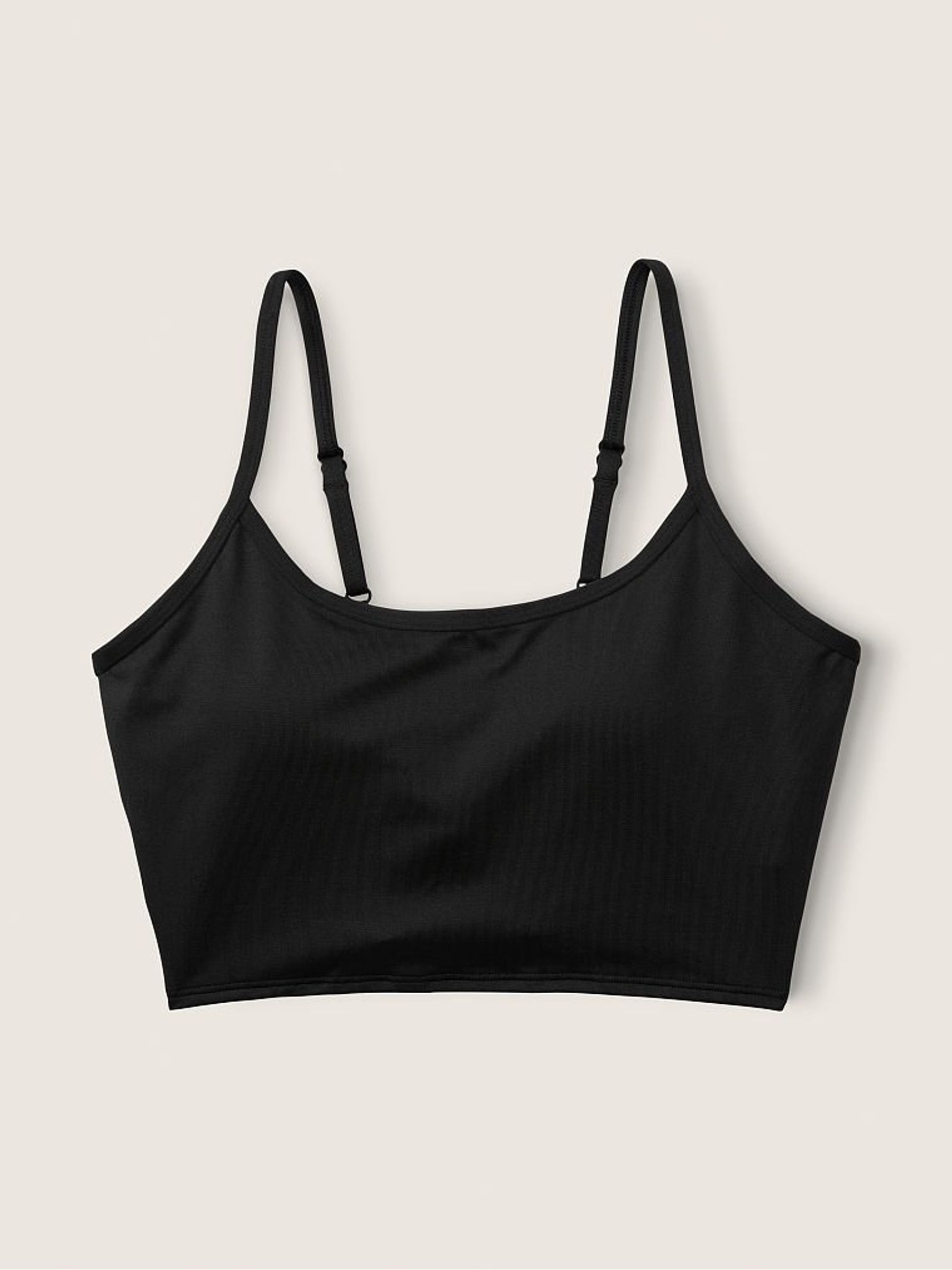 Pure Black Seamless Lightly Lined Low Impact Sports Bra - Image 2 of 3