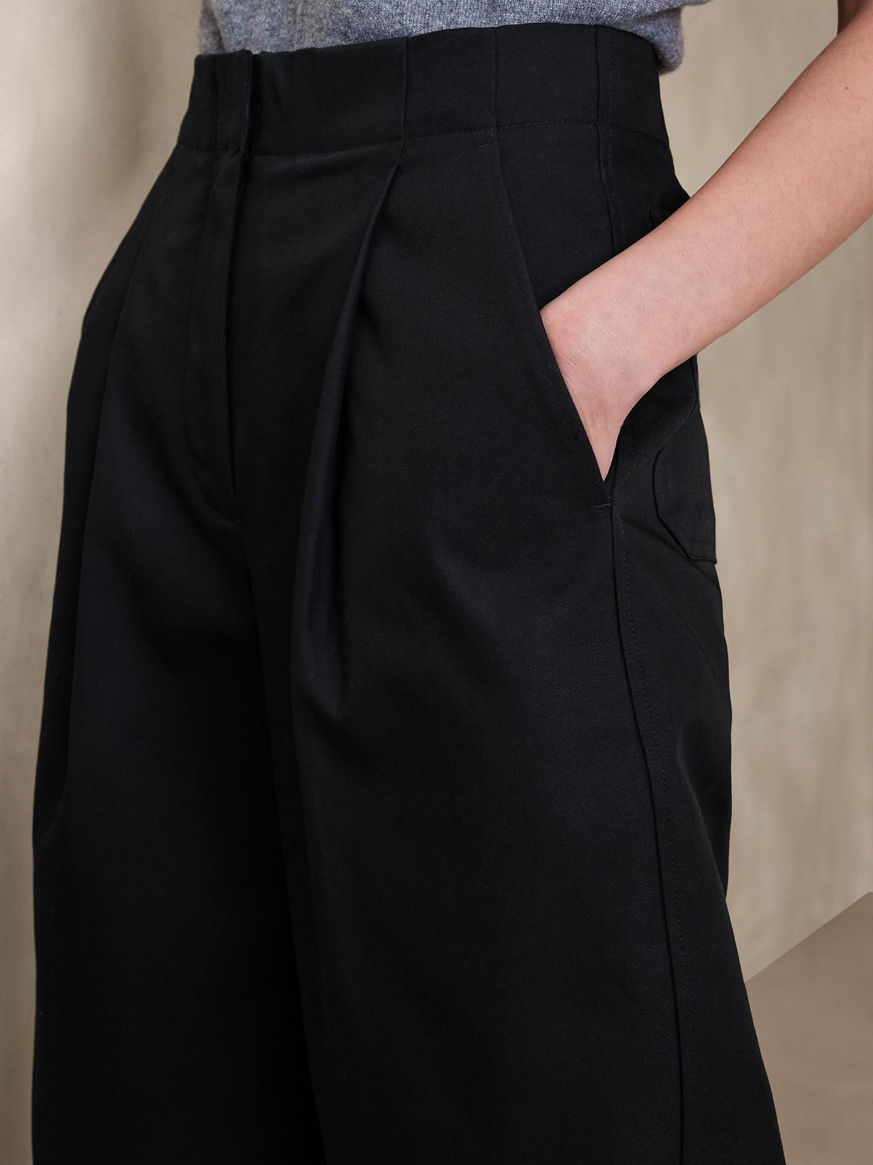Banana Republic Black The Barrel-Leg Chinos - Image 2 of 3