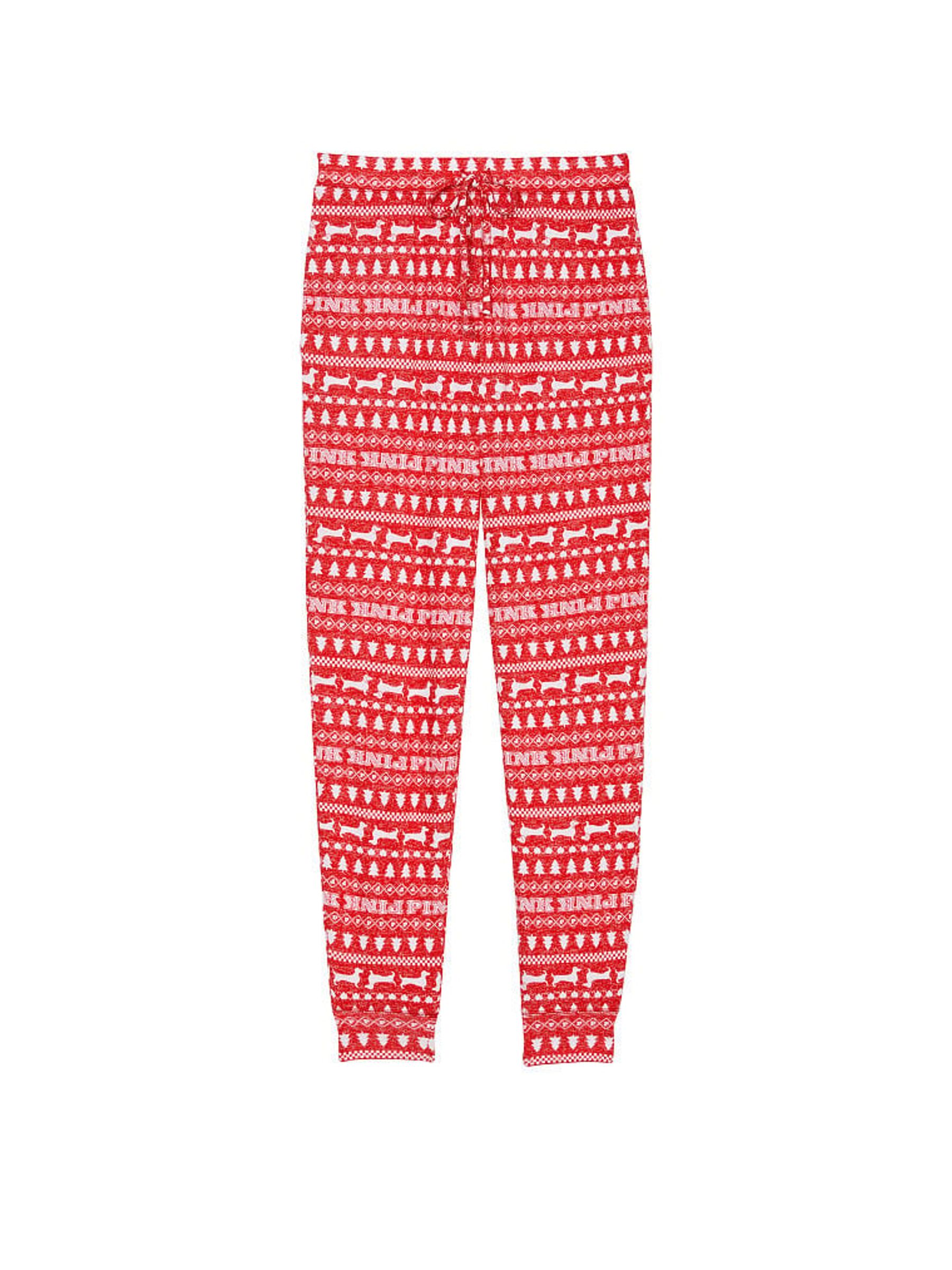 Red Pepper Christmas Print Cosy Sleep Jogger - Image 3 of 4