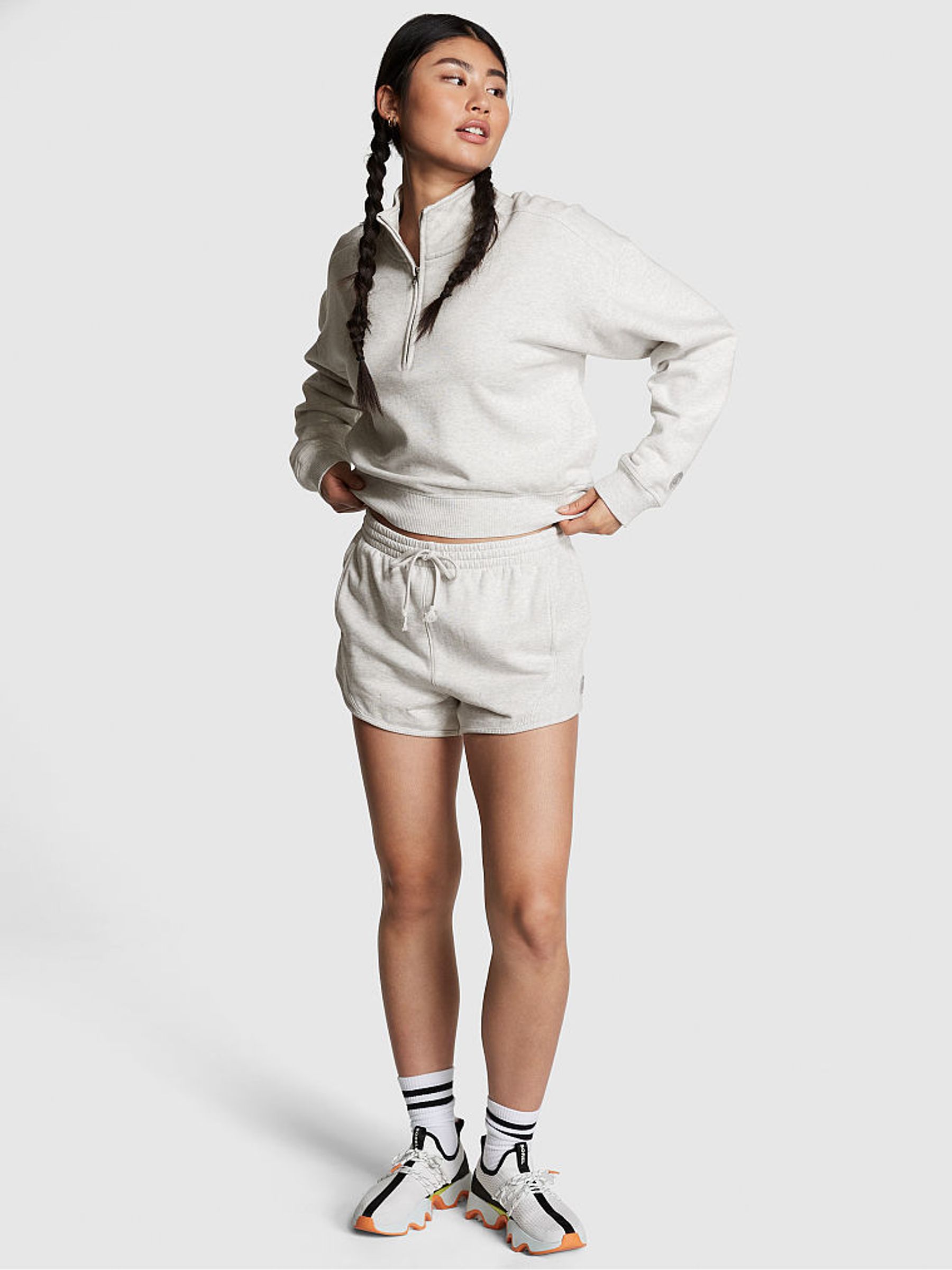 Heather Grey Fleece Elevated Fleece Short - Image 3 of 4