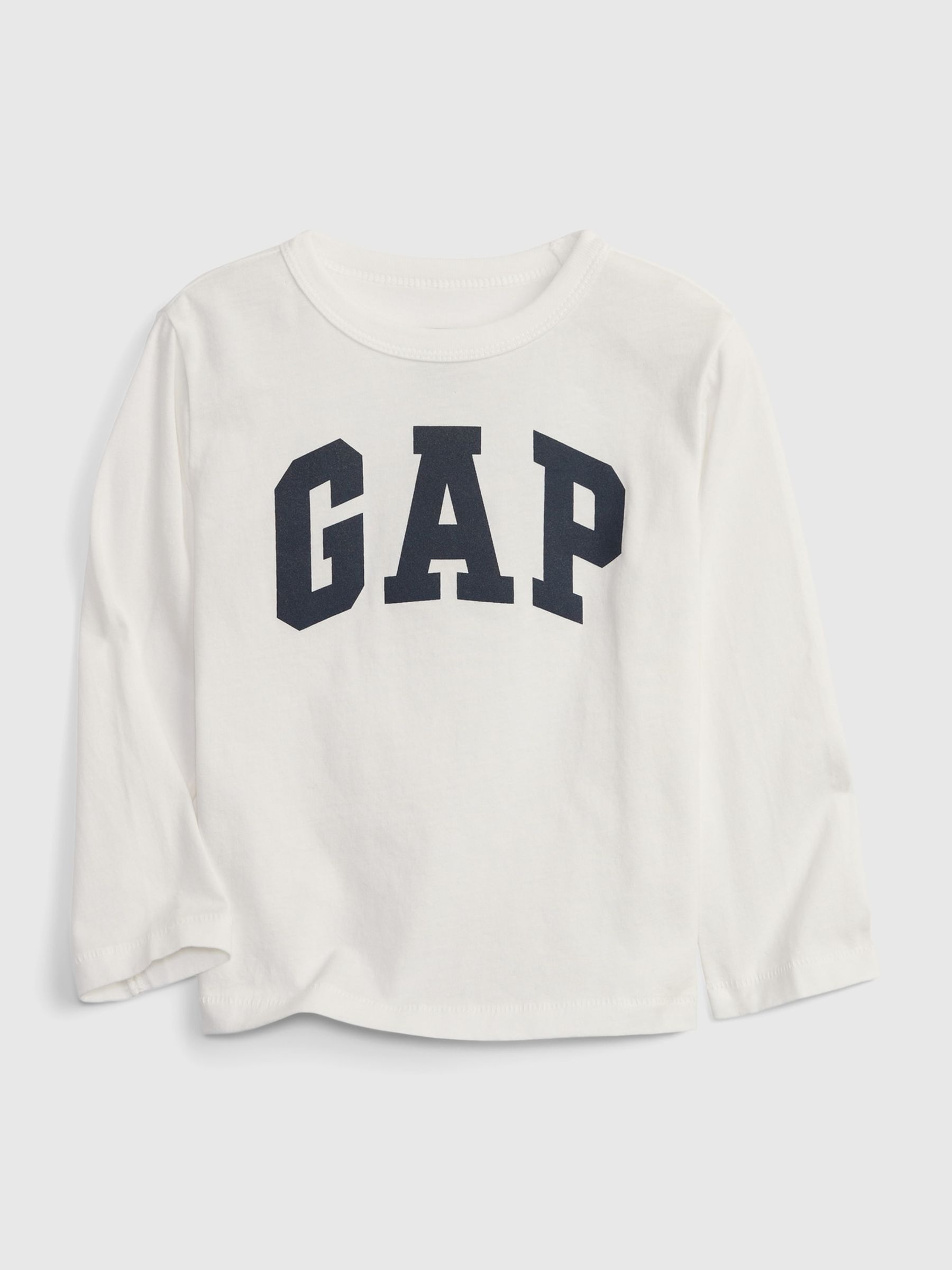 Blue and White Logo 2-Pack Long Sleeve Crew Neck T-Shirts (12mths-5yrs) - Image 3 of 3