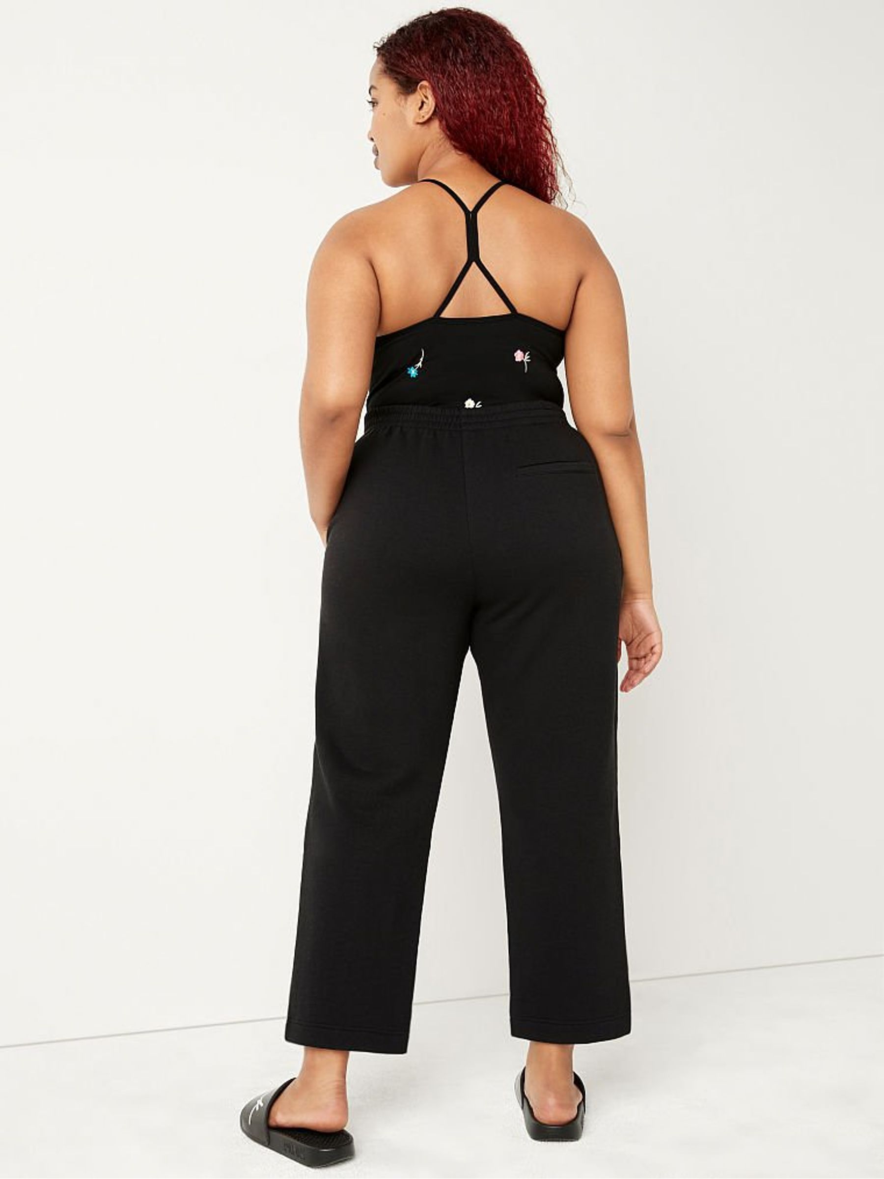 Pure Black Track Ankle Jogger - Image 2 of 4