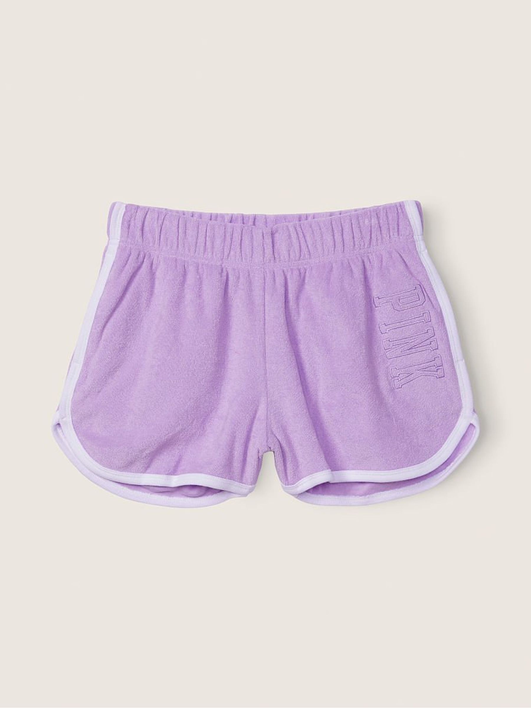 Purple Petal Beach Terry Varsity Short - Image 3 of 4