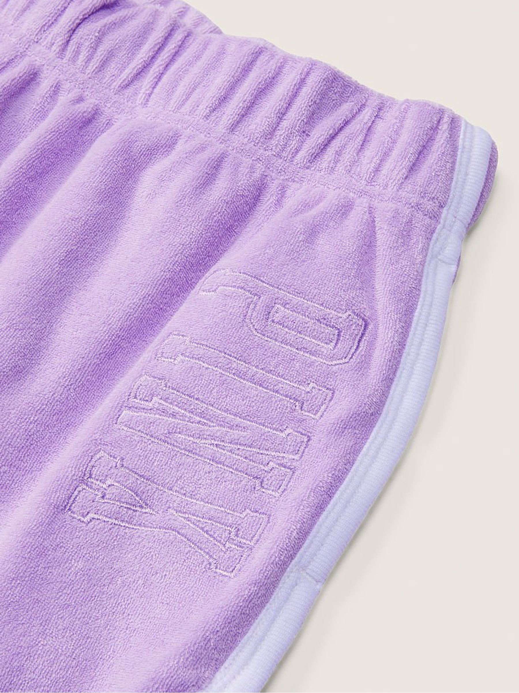 Purple Petal Beach Terry Varsity Short - Image 4 of 4