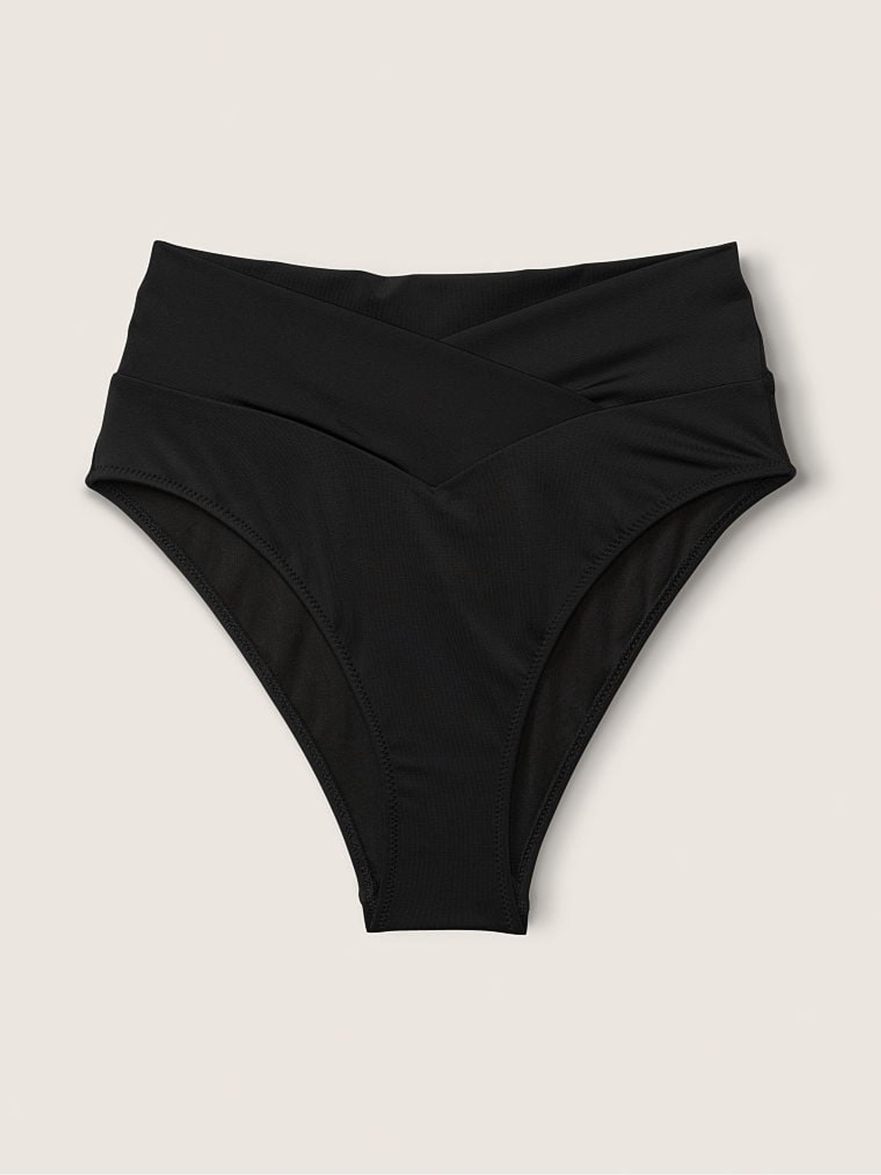 Pure Black Cross Over Bikini Bottom - Image 3 of 4