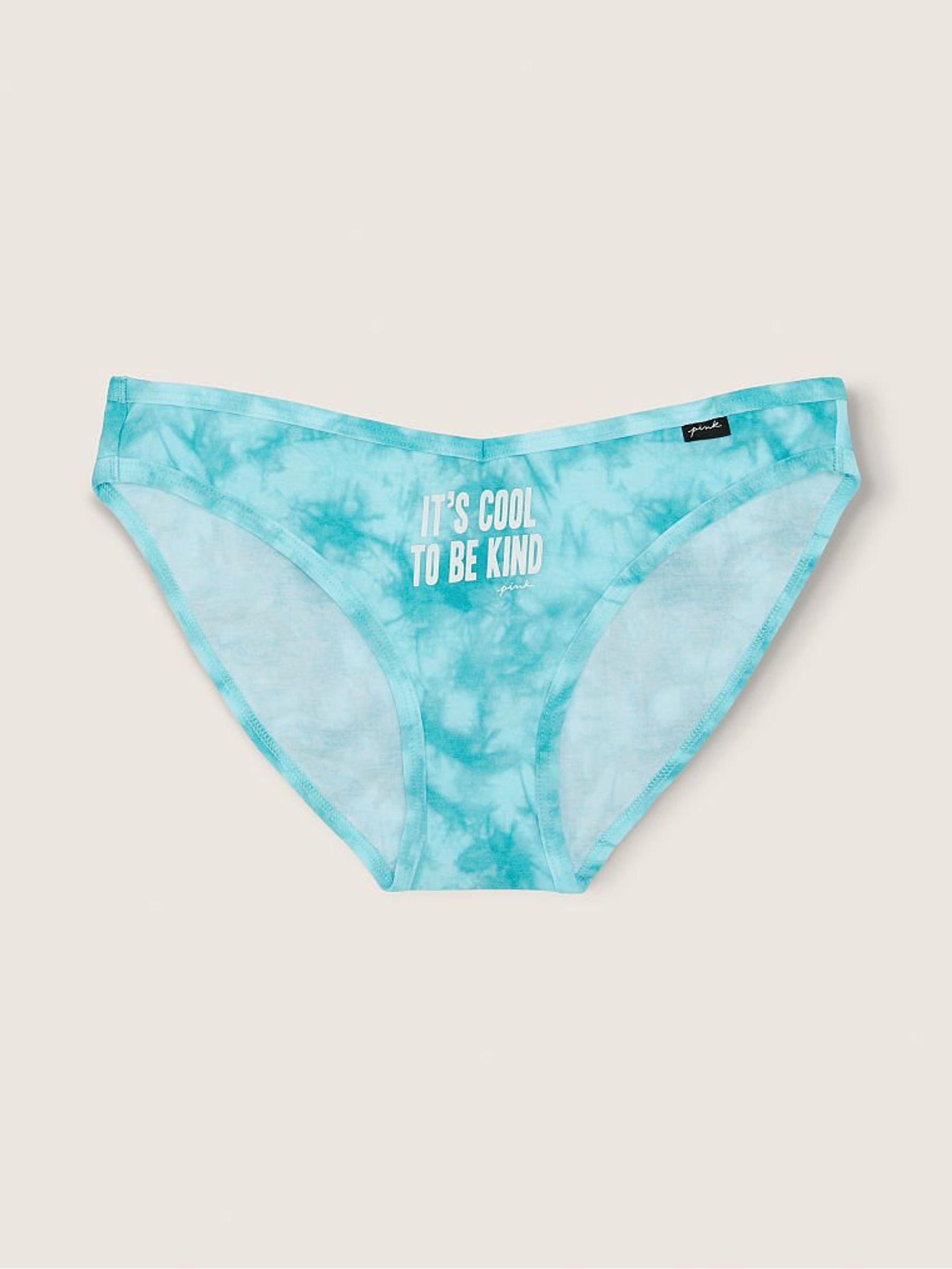 Tie Dye Blue Cotton Bikini Knicker - Image 1 of 2