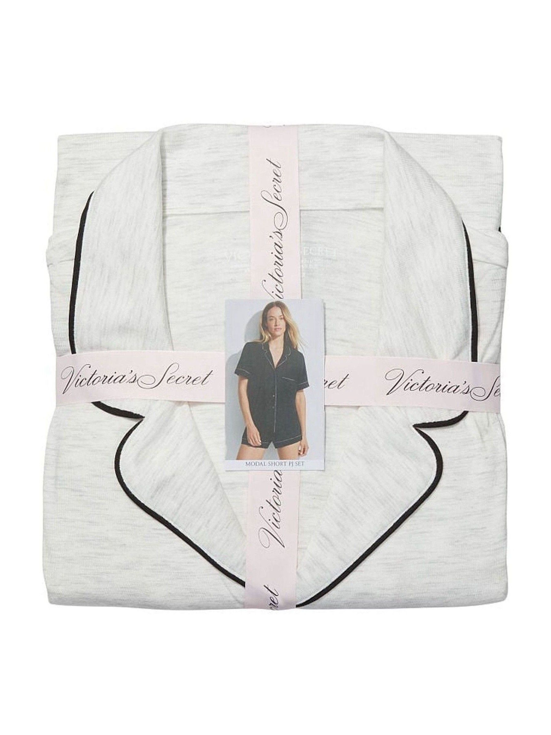 Snow Heather Grey Modal Short Pyjamas - Image 4 of 4