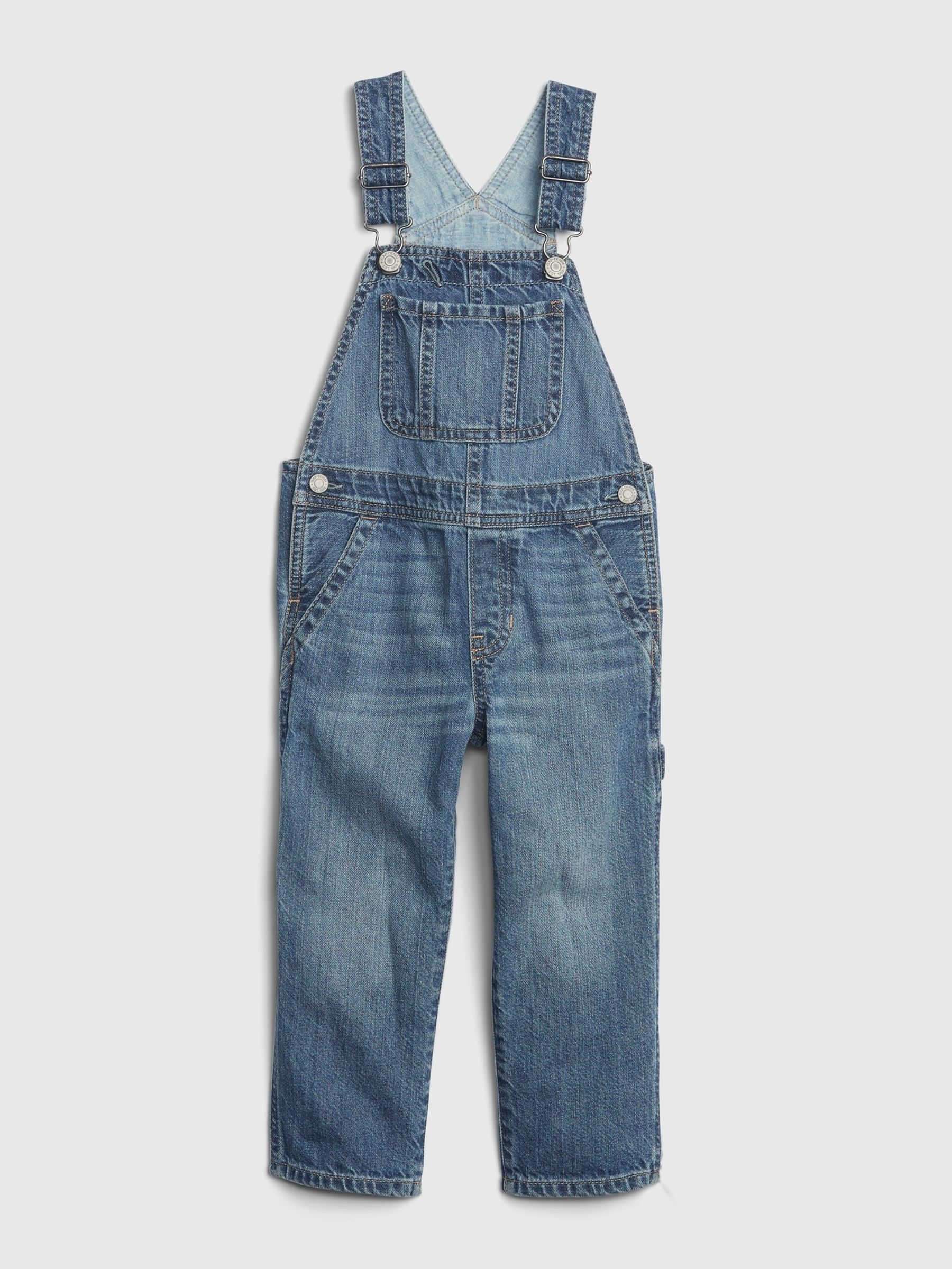 Blue Cotton Denim Dungarees (12mths-6yrs) - Image 1 of 3
