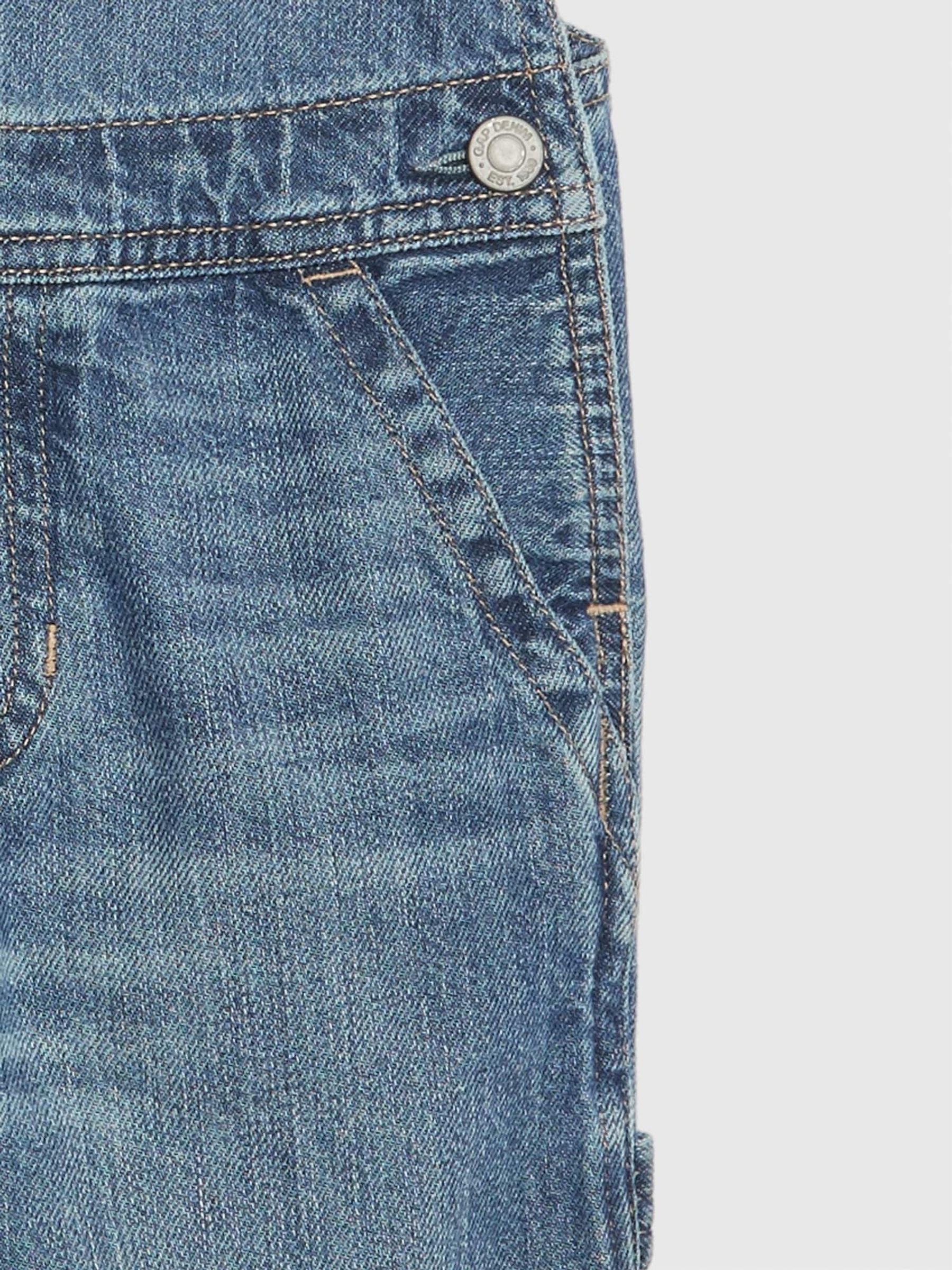 Blue Cotton Denim Dungarees (12mths-6yrs) - Image 3 of 3