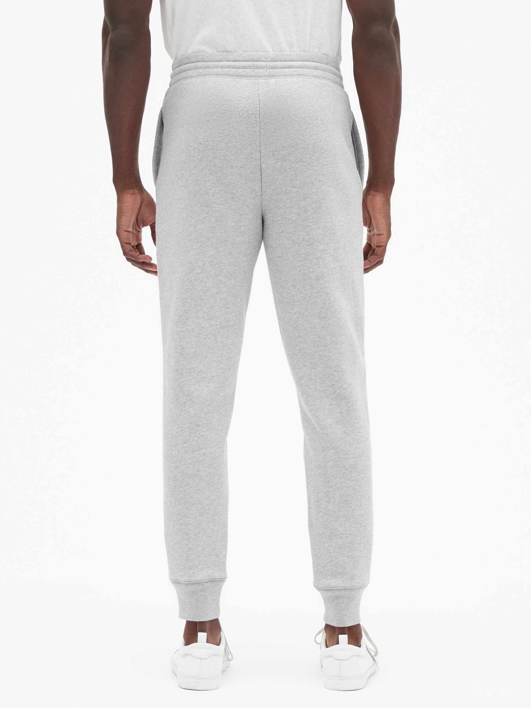Grey Logo Fleece-Lined Slim Fit Joggers | Gap
