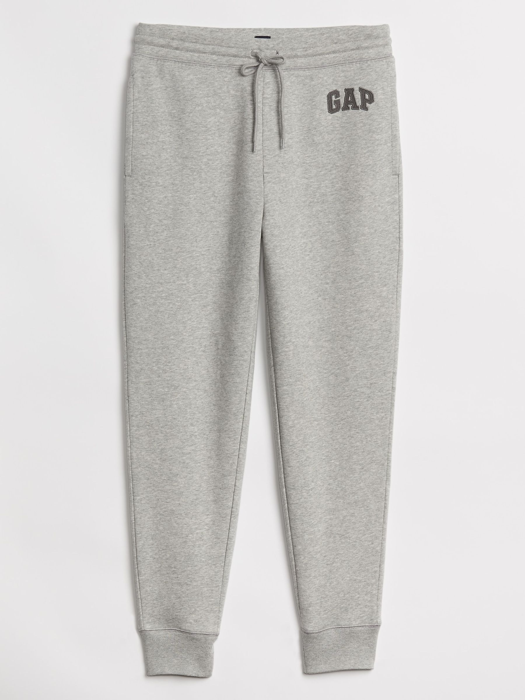 Grey Logo Fleece-Lined Joggers - Image 3 of 3