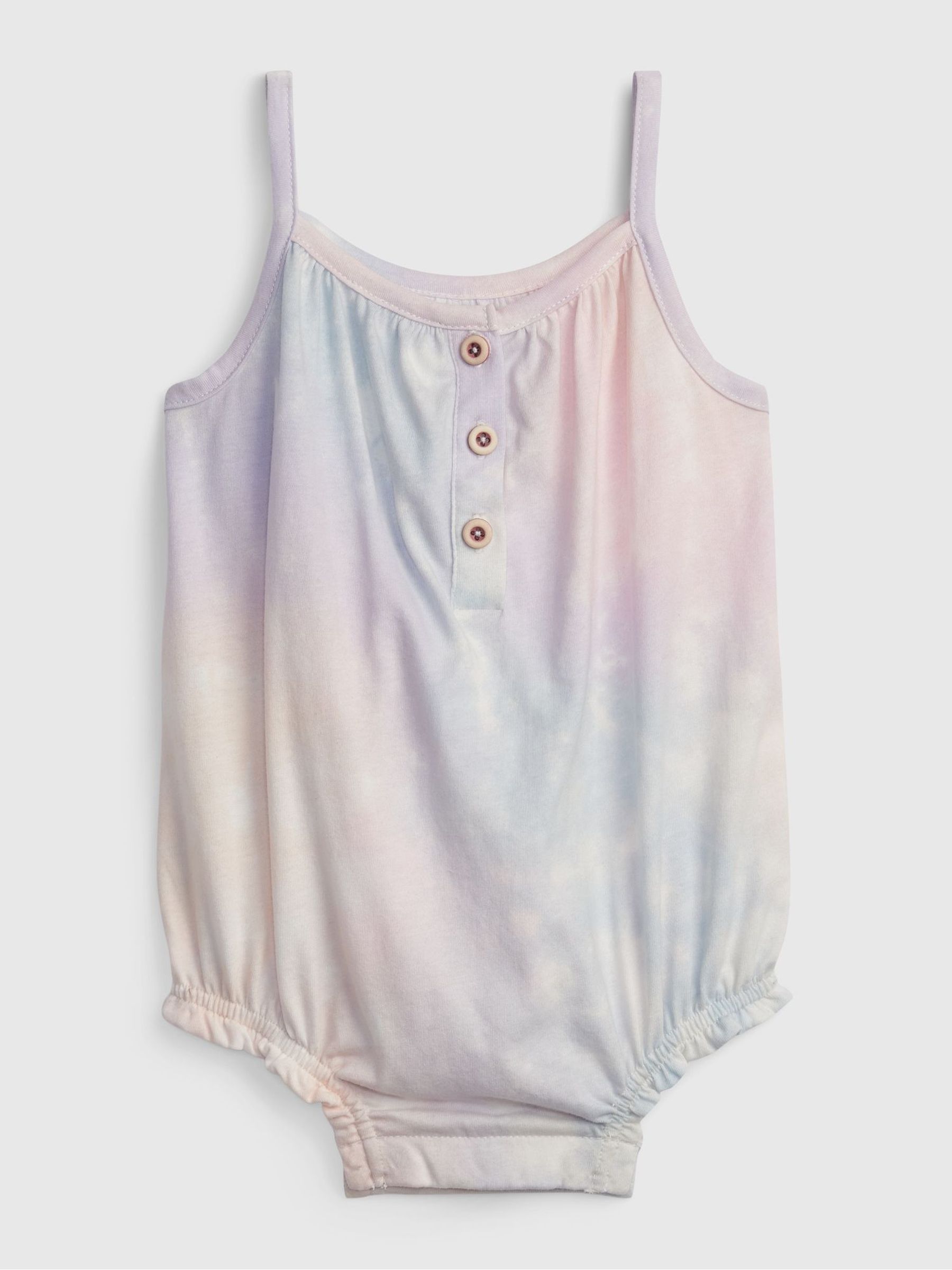 Pink Tie Dye Baby Bubble Shorty - Image 1 of 3