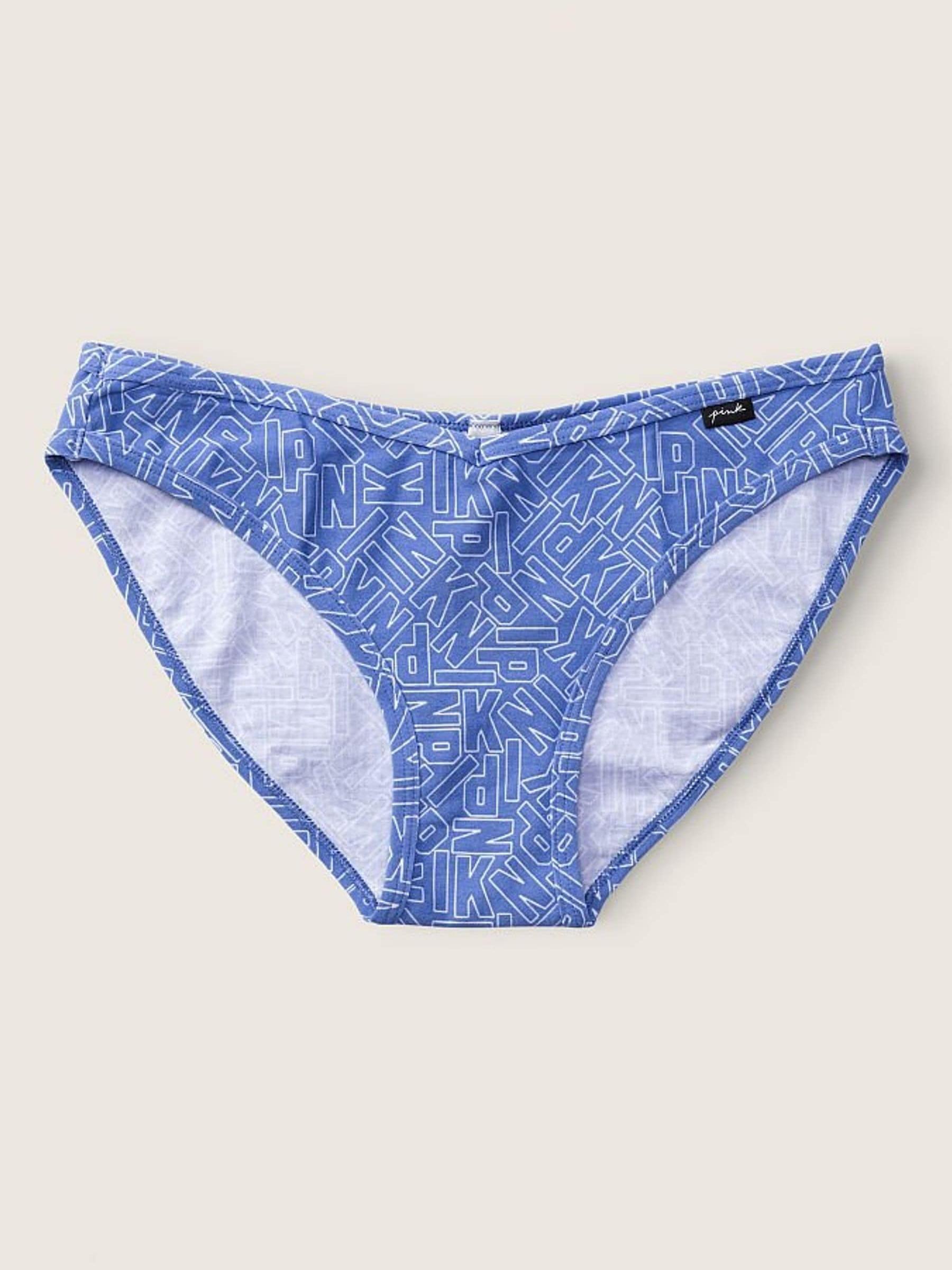 Blue Dawn Logo Print Cotton Bikini Panty - Image 1 of 2