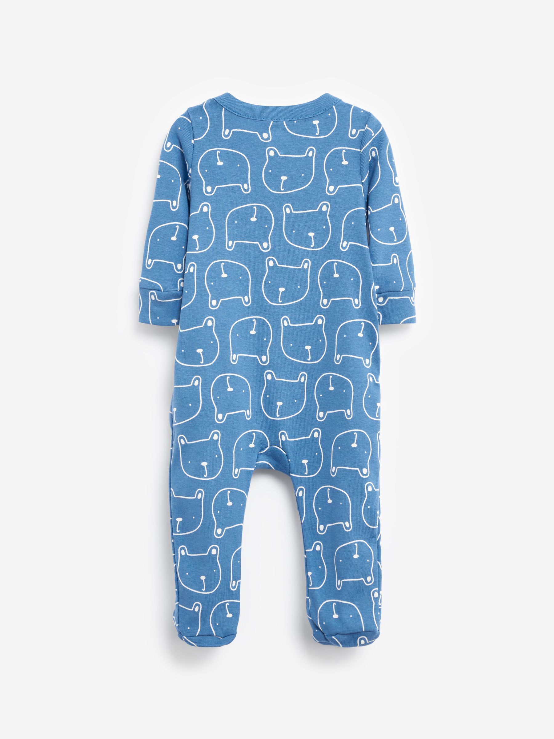 Blue Brannan Bear Long Sleeve Baby Sleepsuit (Newborn - 24mths) - Image 2 of 3