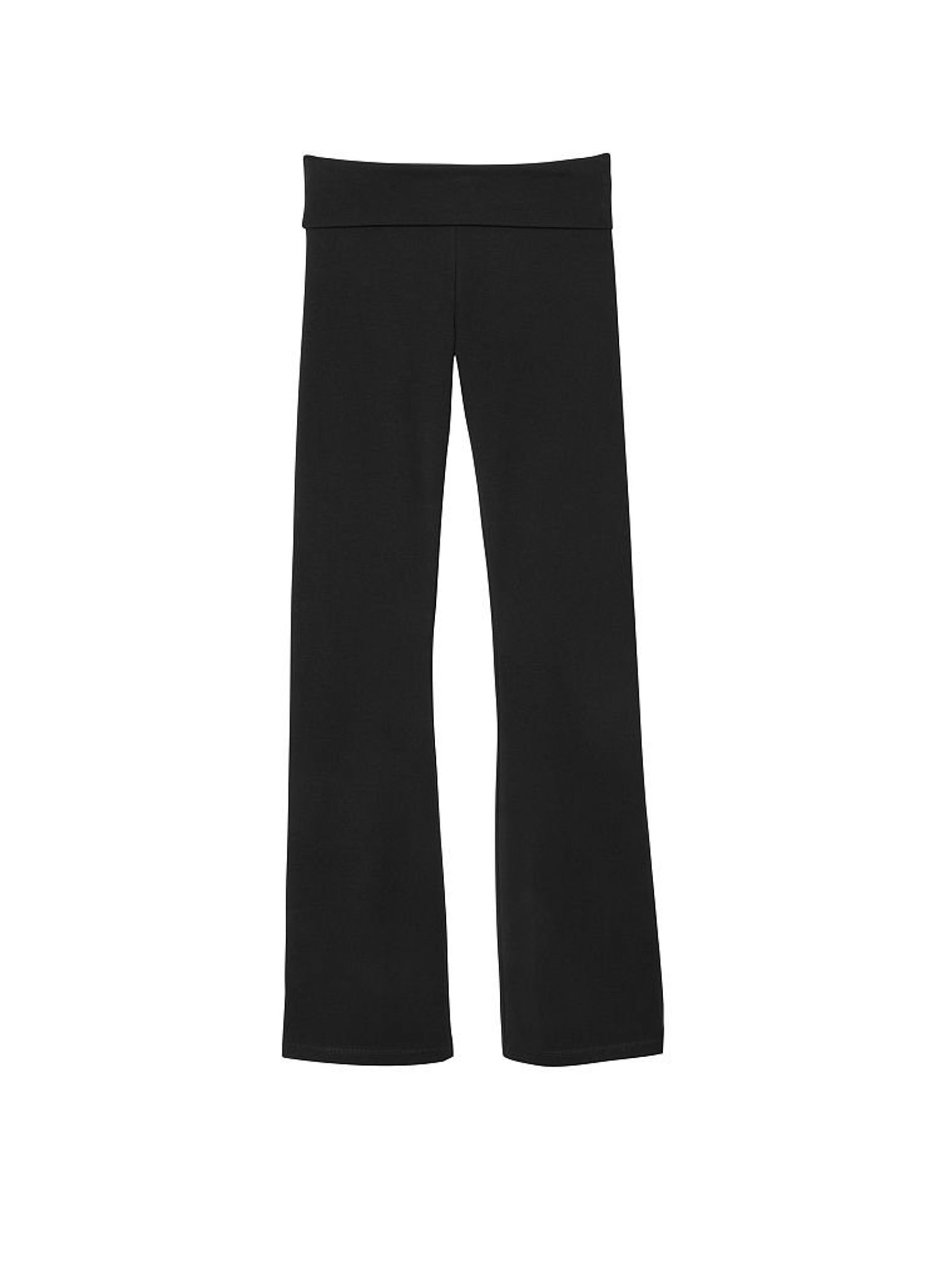 Black Foldover Flare Legging - Image 3 of 3
