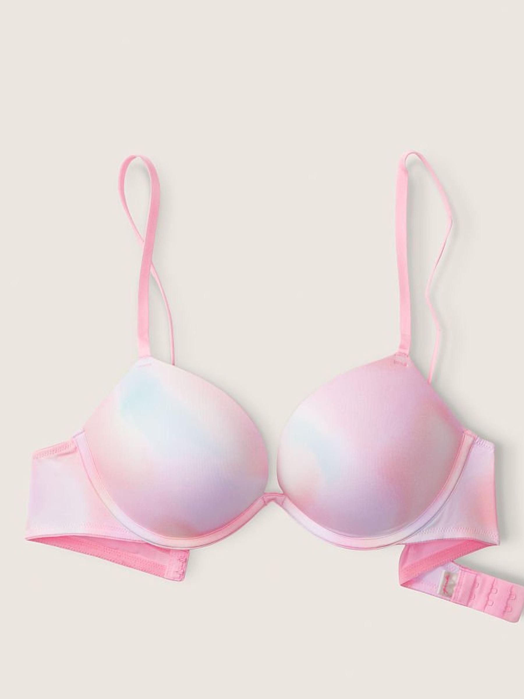 Tie Dye Coconut White Add 2 Cups Smooth Push Up T-Shirt Bra - Image 1 of 1