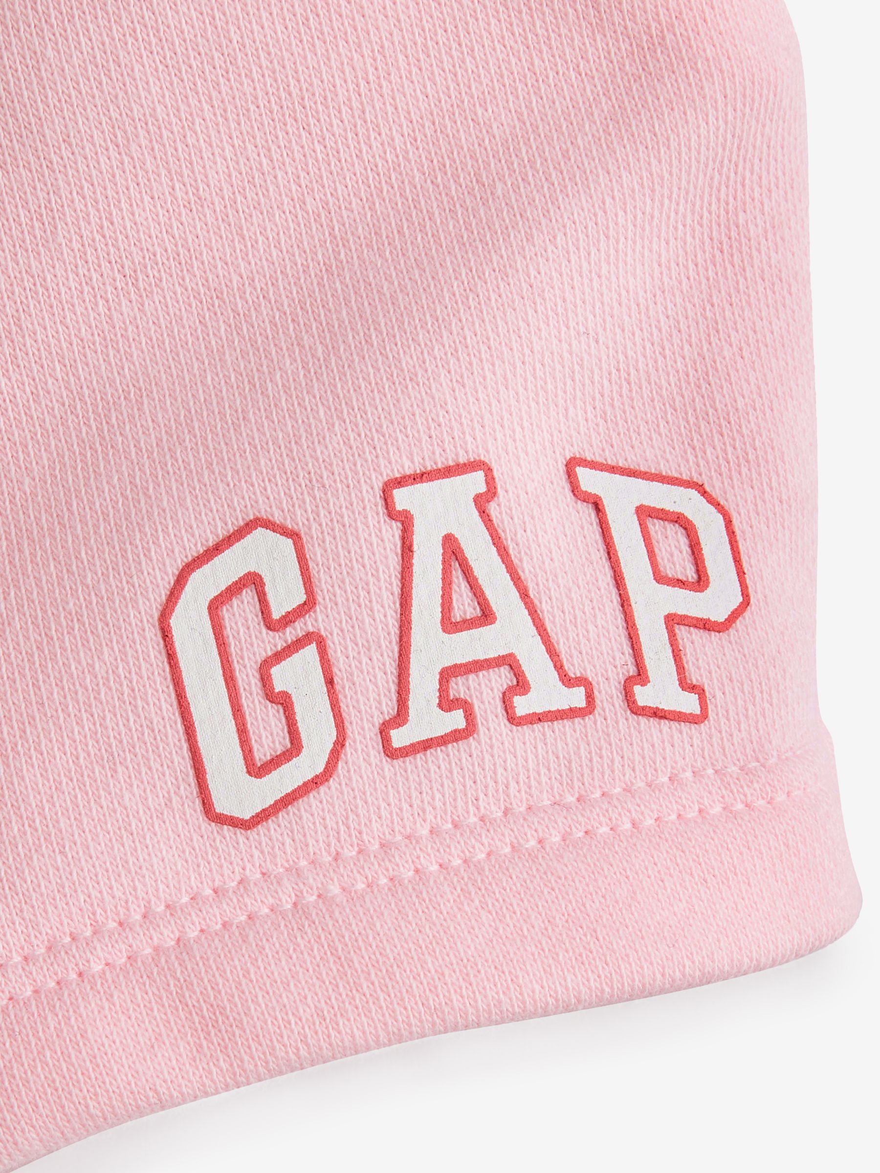 Pink Logo Pull On Jogger Shorts - Image 4 of 4
