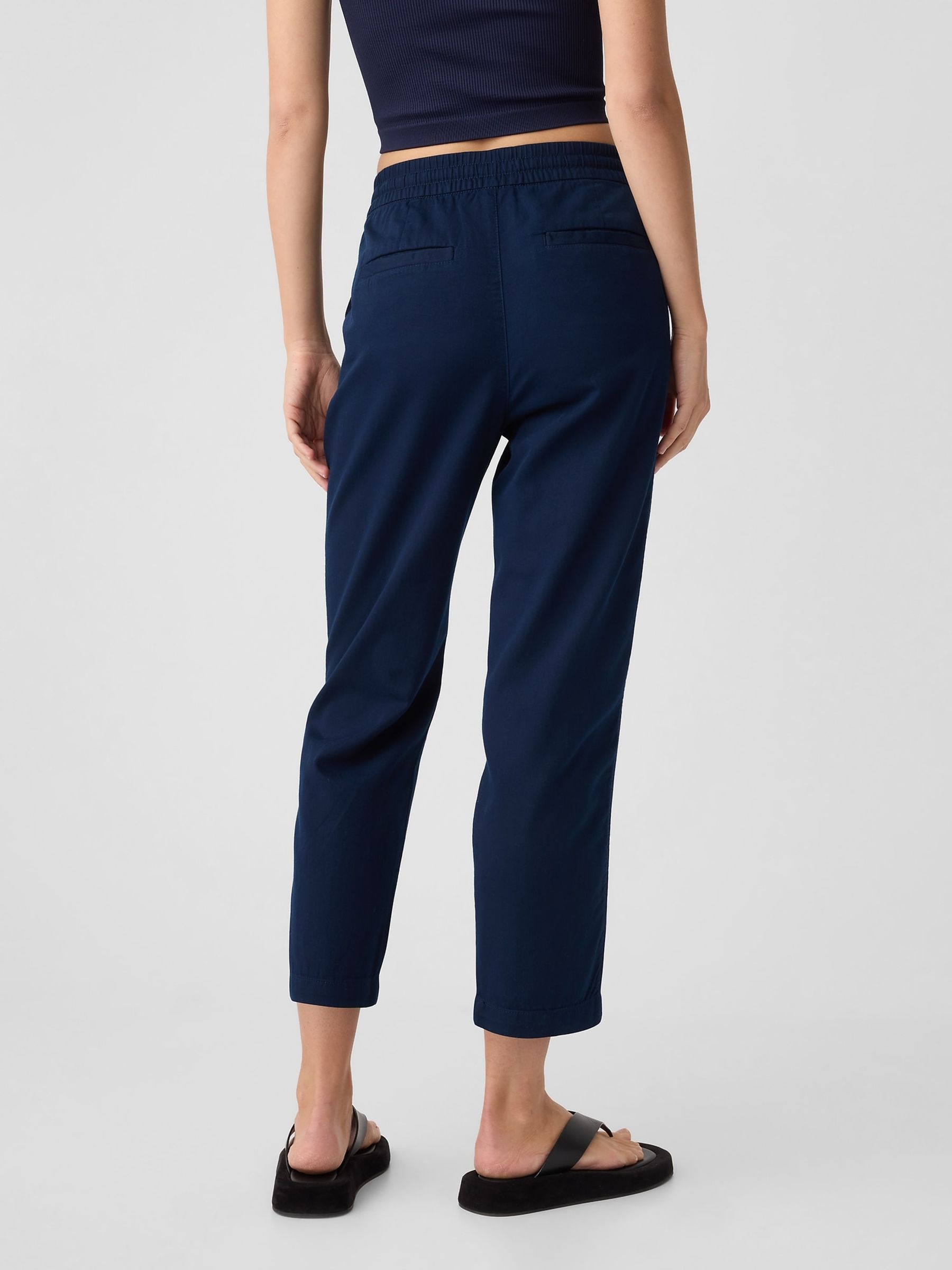 Blue Easy Straight Pull-On Trousers - Image 3 of 6