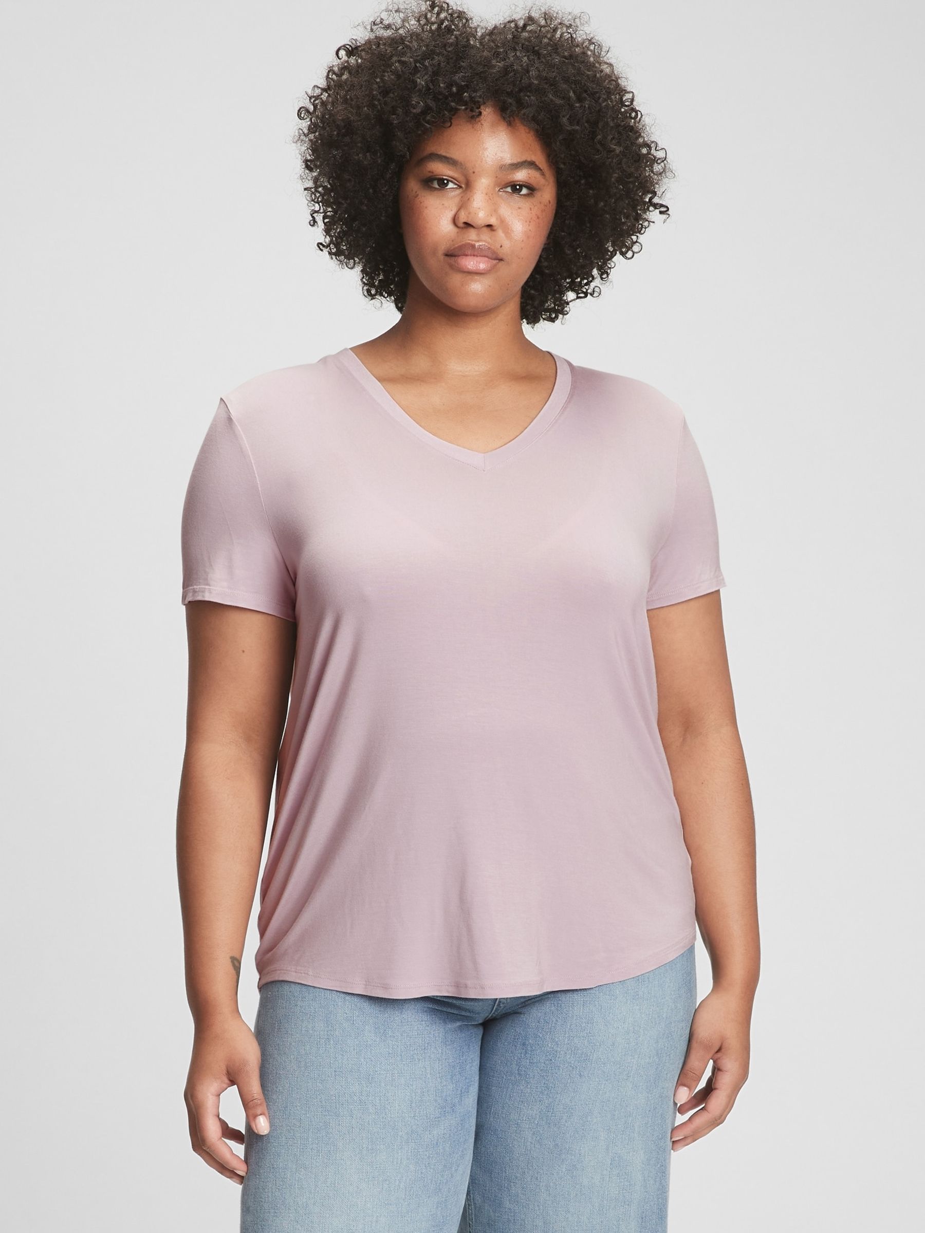 Luxe V-Neck T-Shirt - Image 1 of 1