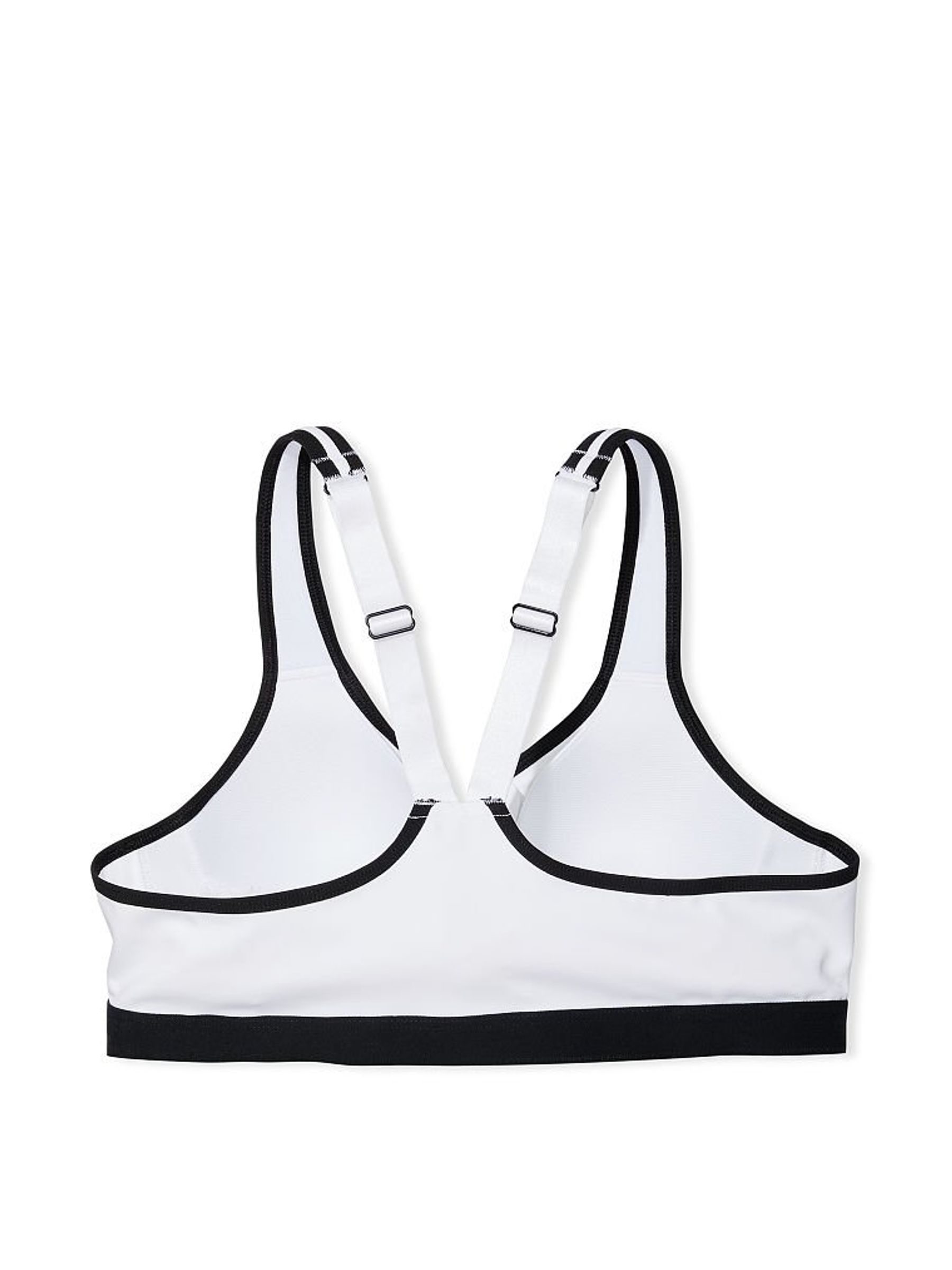 White Smooth Front Fastening Wired High Impact Sports Bra - Image 4 of 5