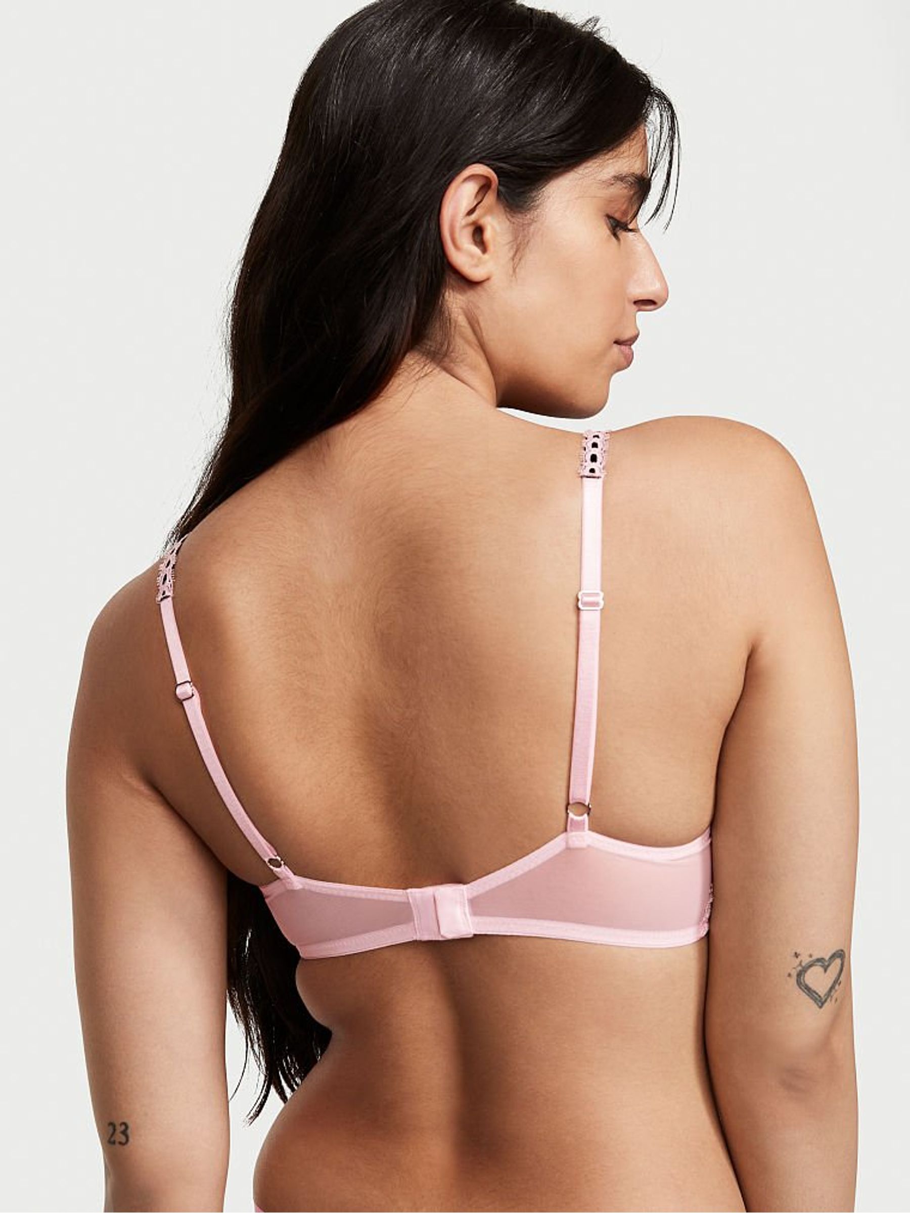 Angel Pink Lace Push Up Bra - Image 2 of 4
