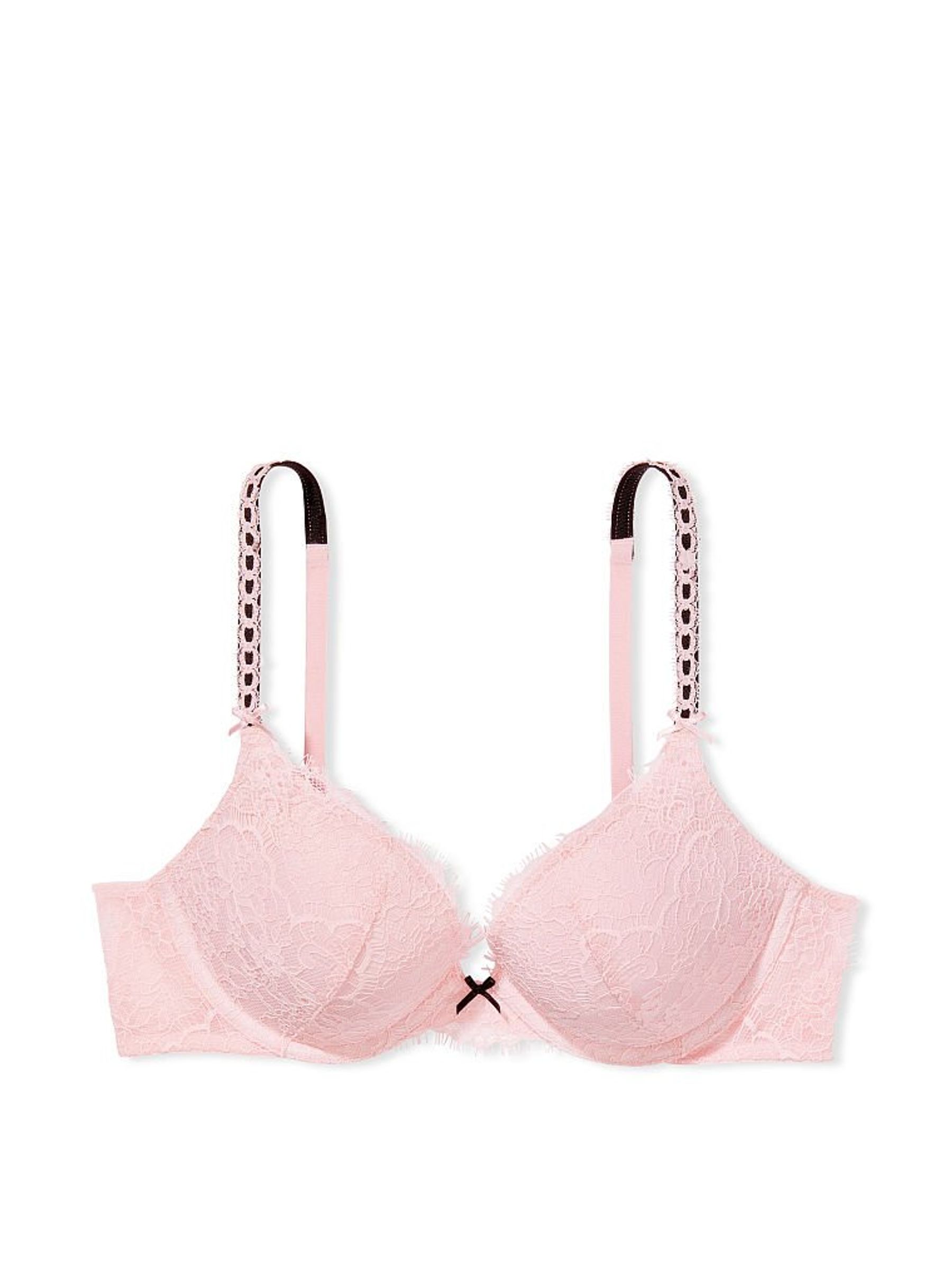 Angel Pink Lace Push Up Bra - Image 3 of 4