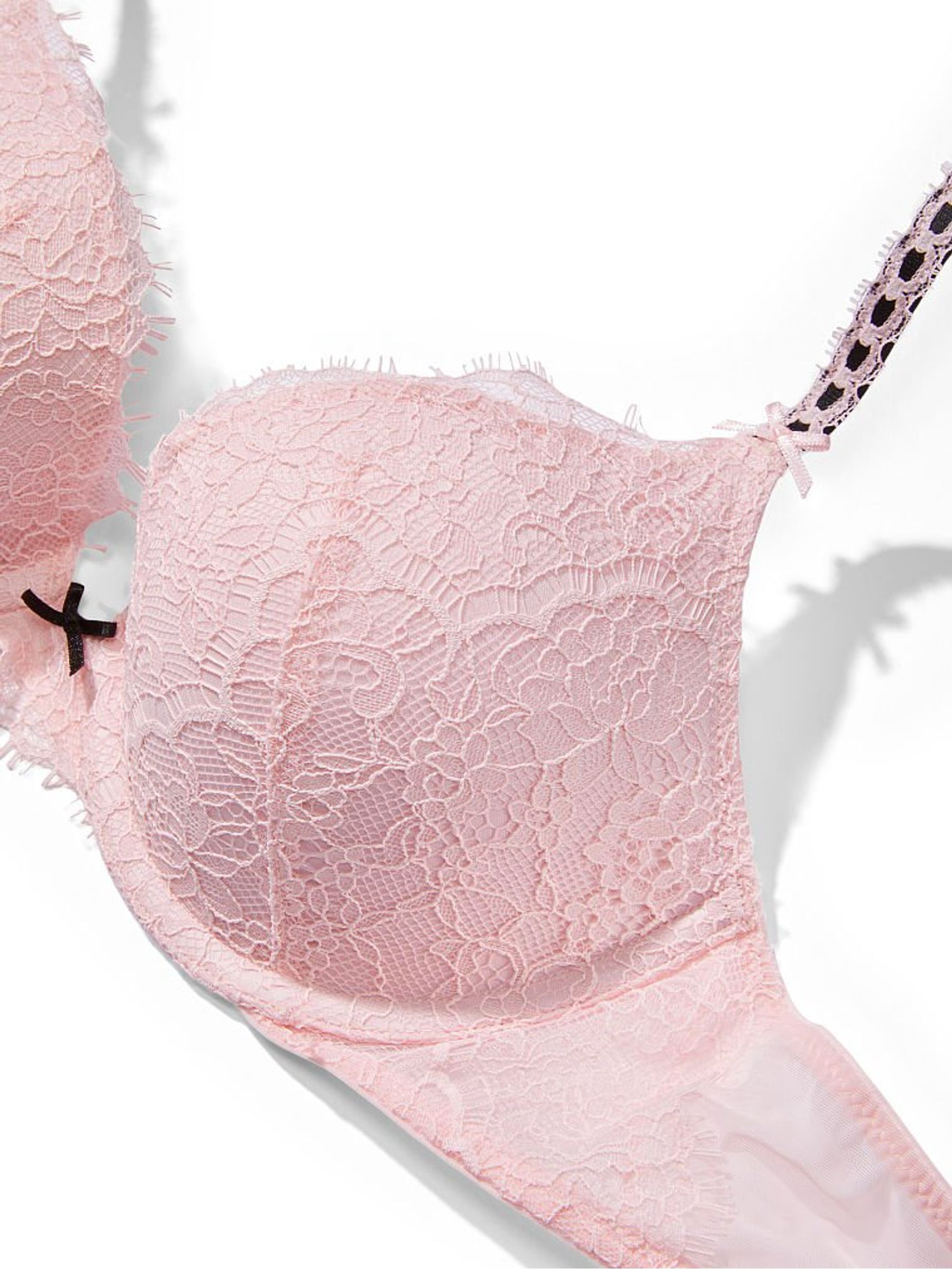 Angel Pink Lace Push Up Bra - Image 4 of 4