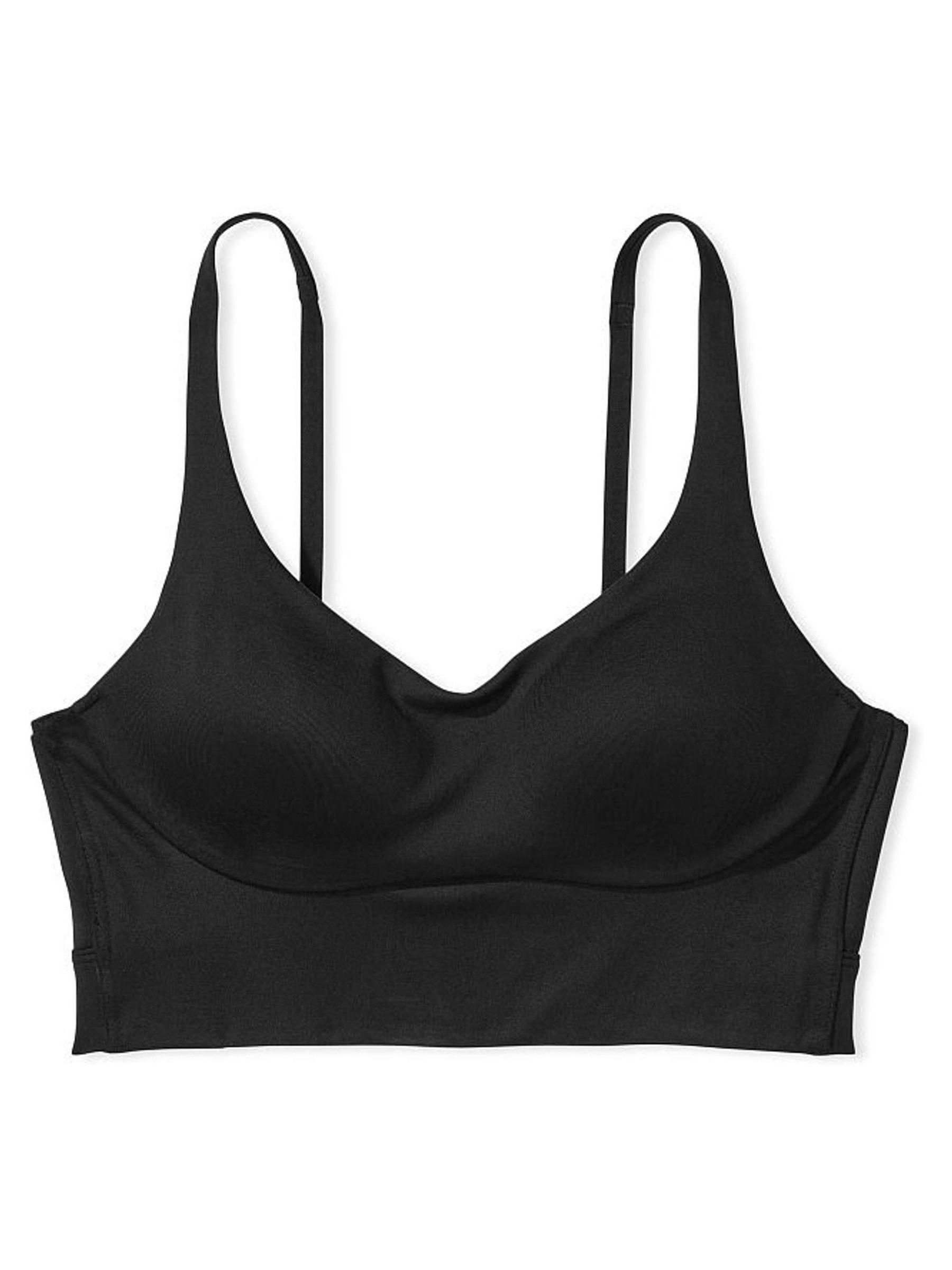 Black Strappy Non Wired Medium Impact Sports Bra - Image 3 of 4