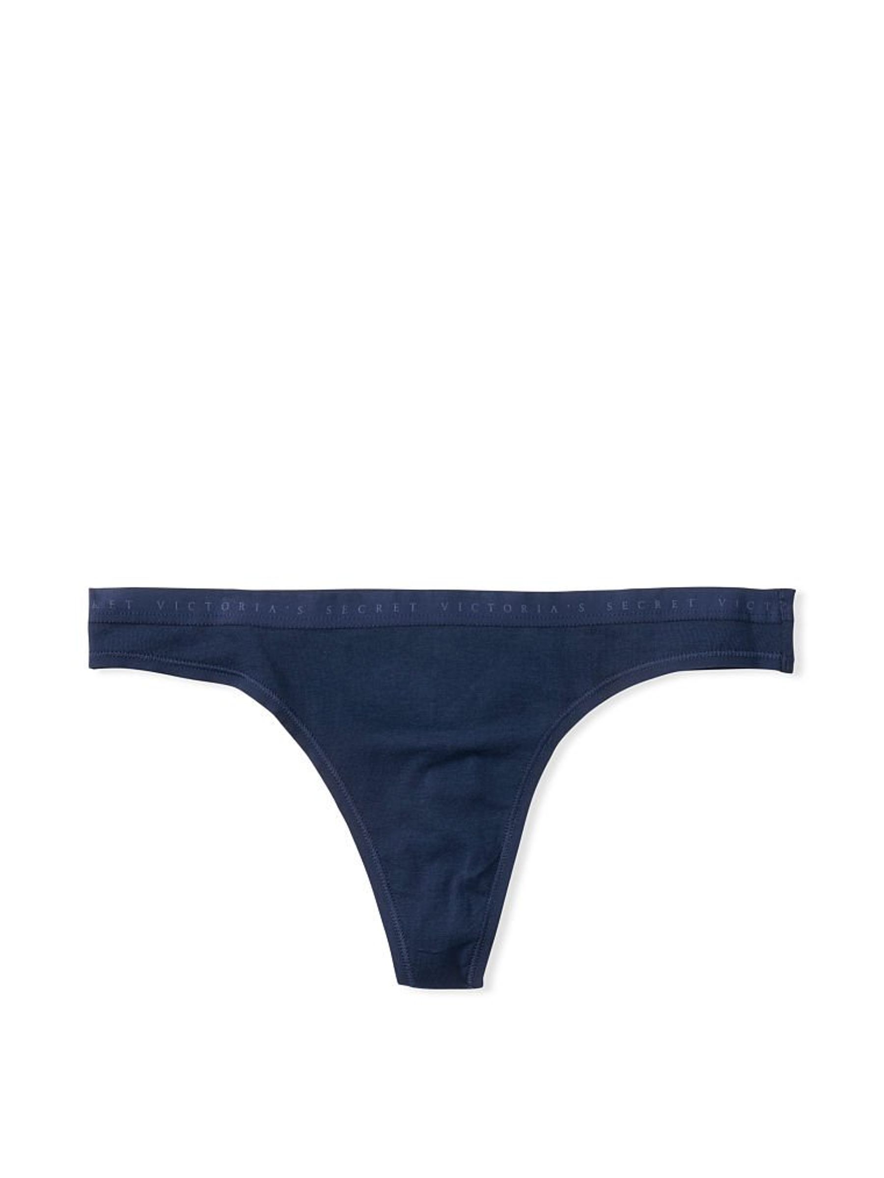 Black Ivy Green Smooth Thong Shine Strap Knickers - Image 3 of 3