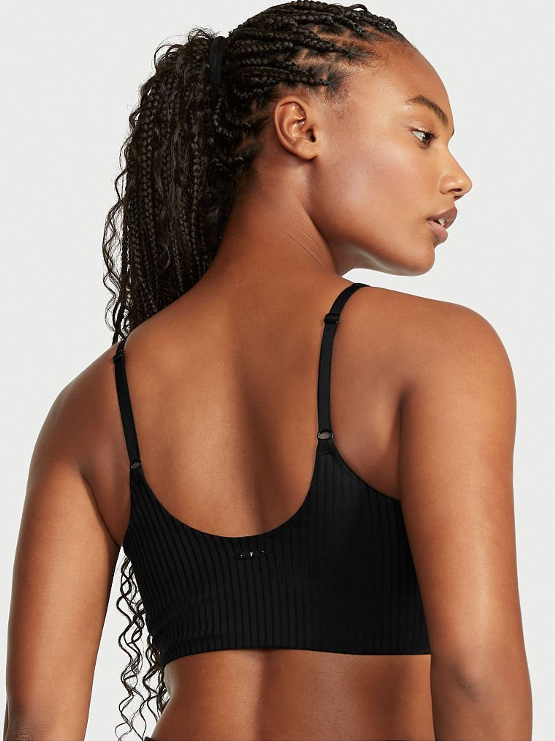 Black Medium Impact Sports Bra - Image 2 of 4