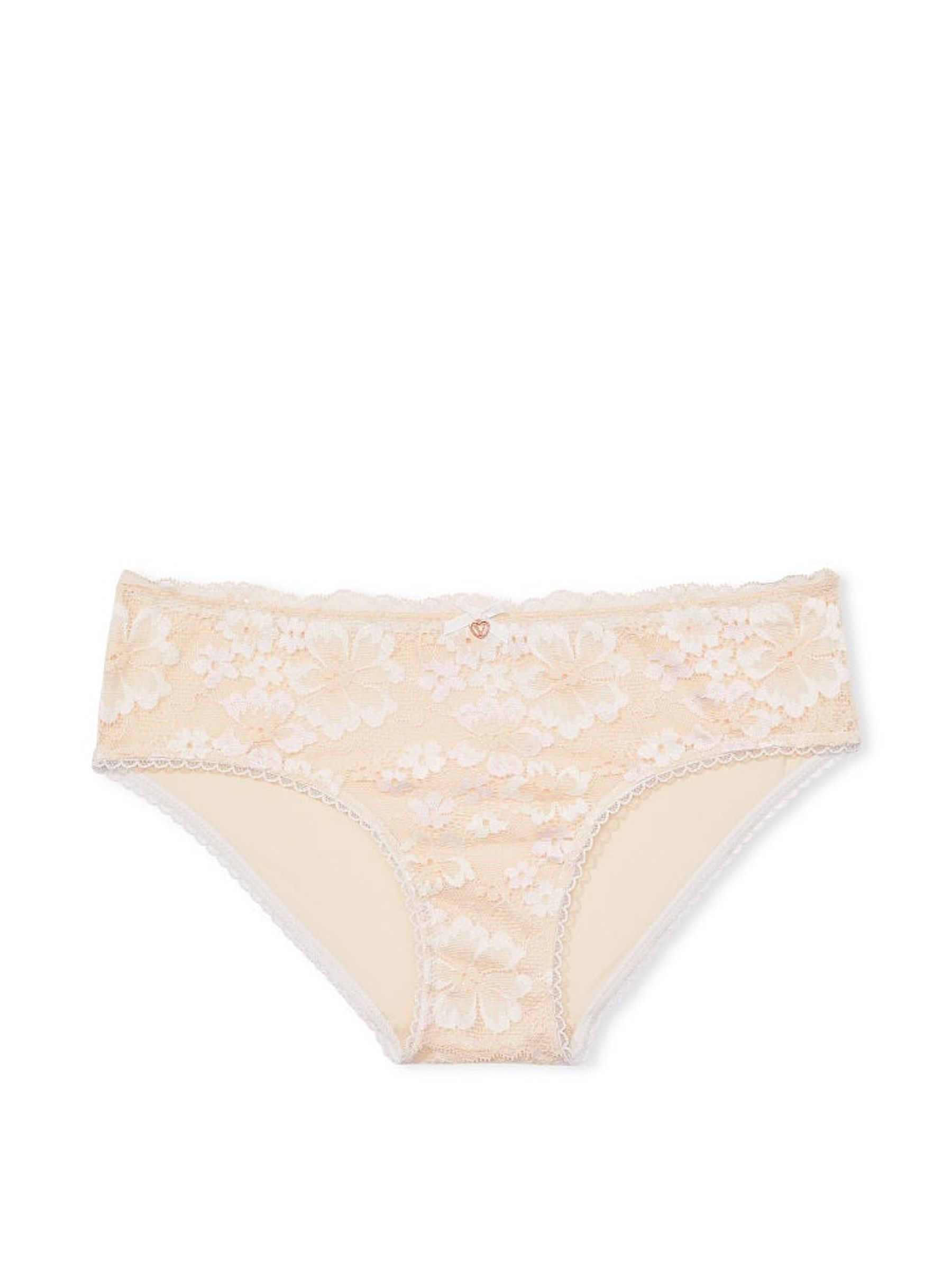 Champagne Nude Lace Hipster Knickers - Image 3 of 3