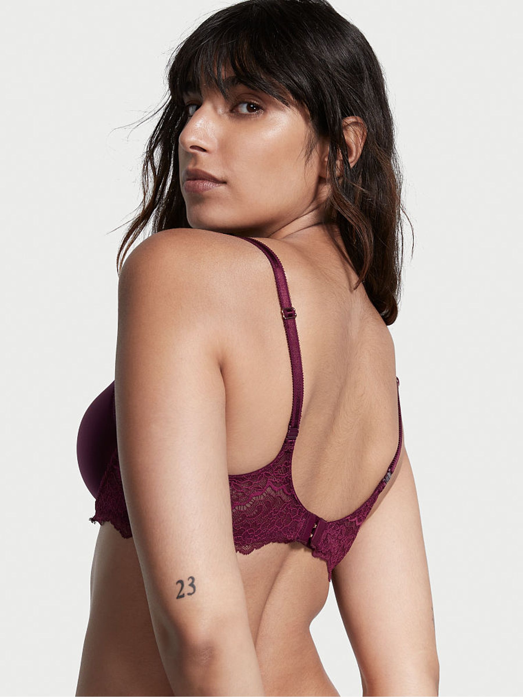 Kir Red Lightly Lined Demi Bra - Image 2 of 3