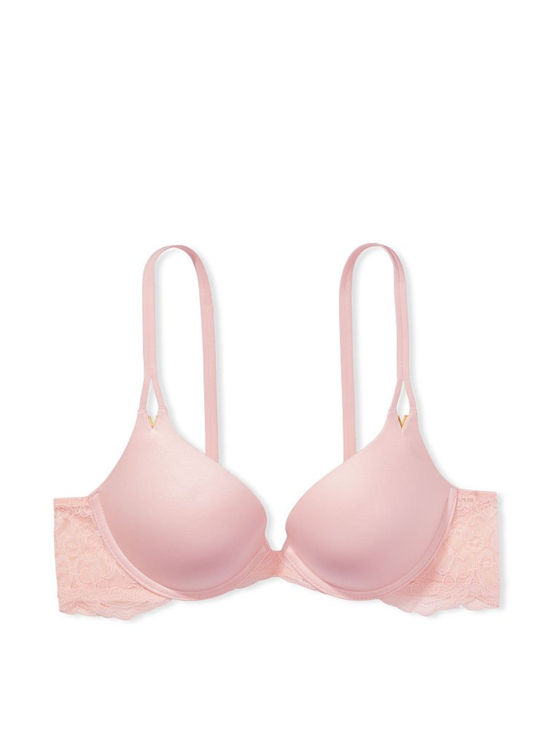 Purest Pink Smooth Plunge Push Up Bra - Image 3 of 3