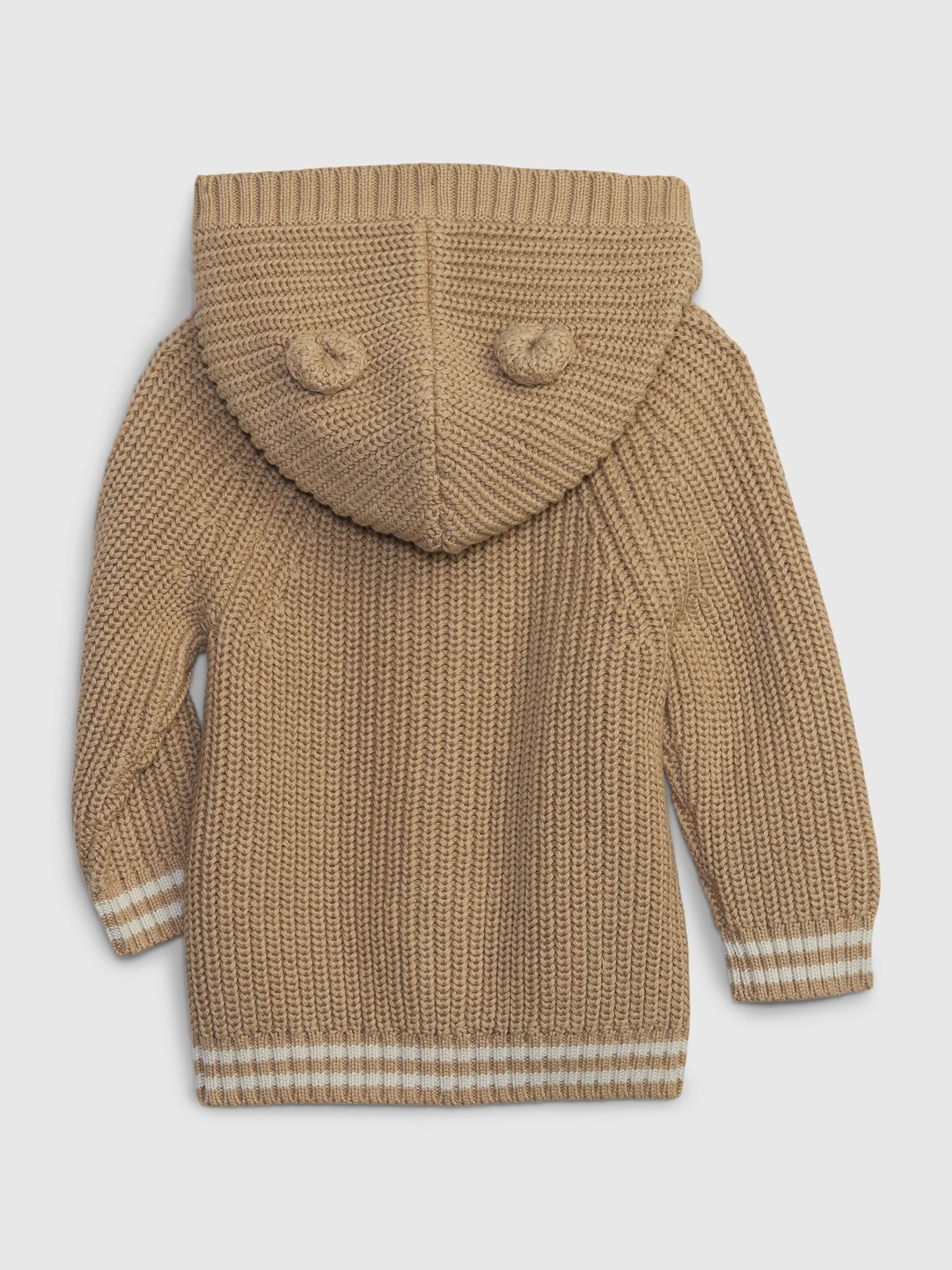 Brown Knitted Brannan Bear Hoodie - Image 2 of 3
